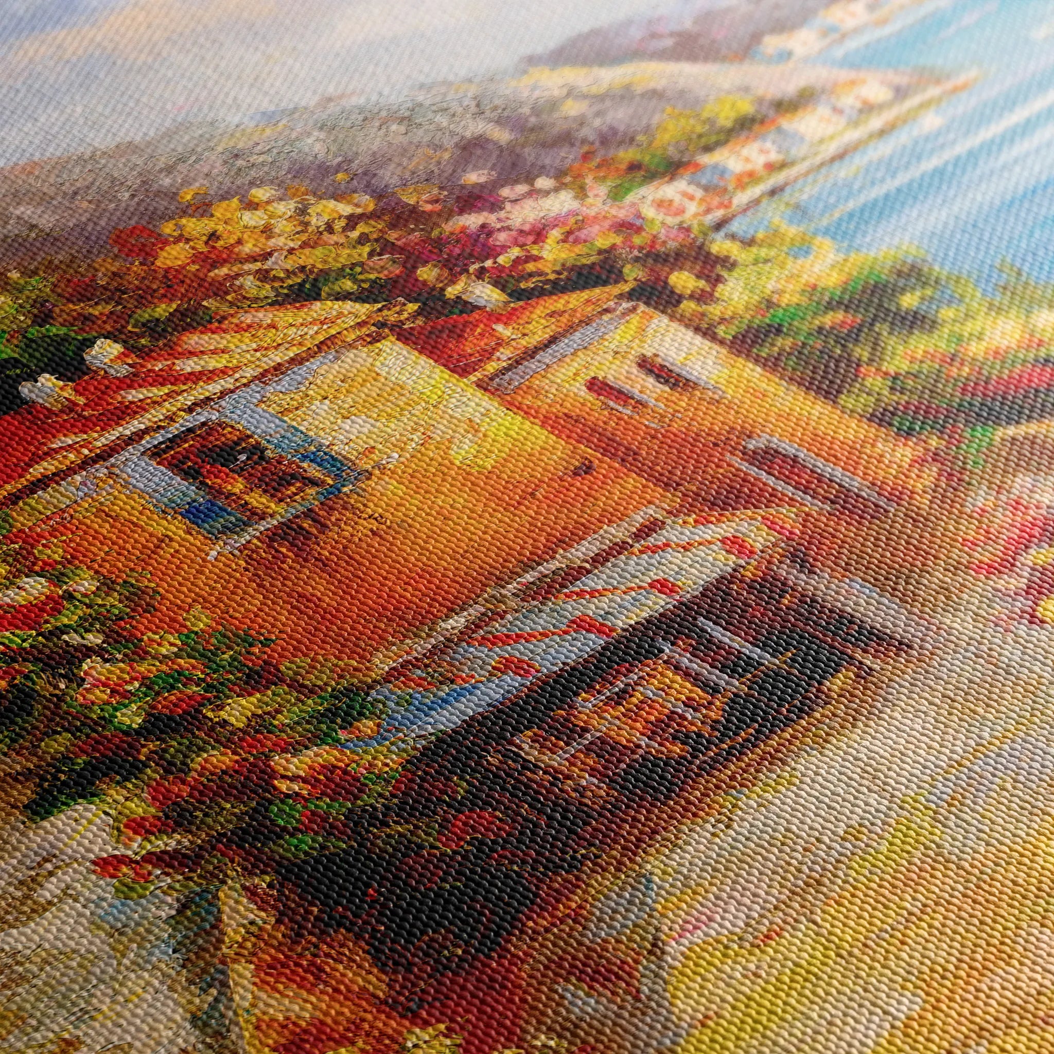 Landscape 158 Canvas Art 60 x 40 cm / Black