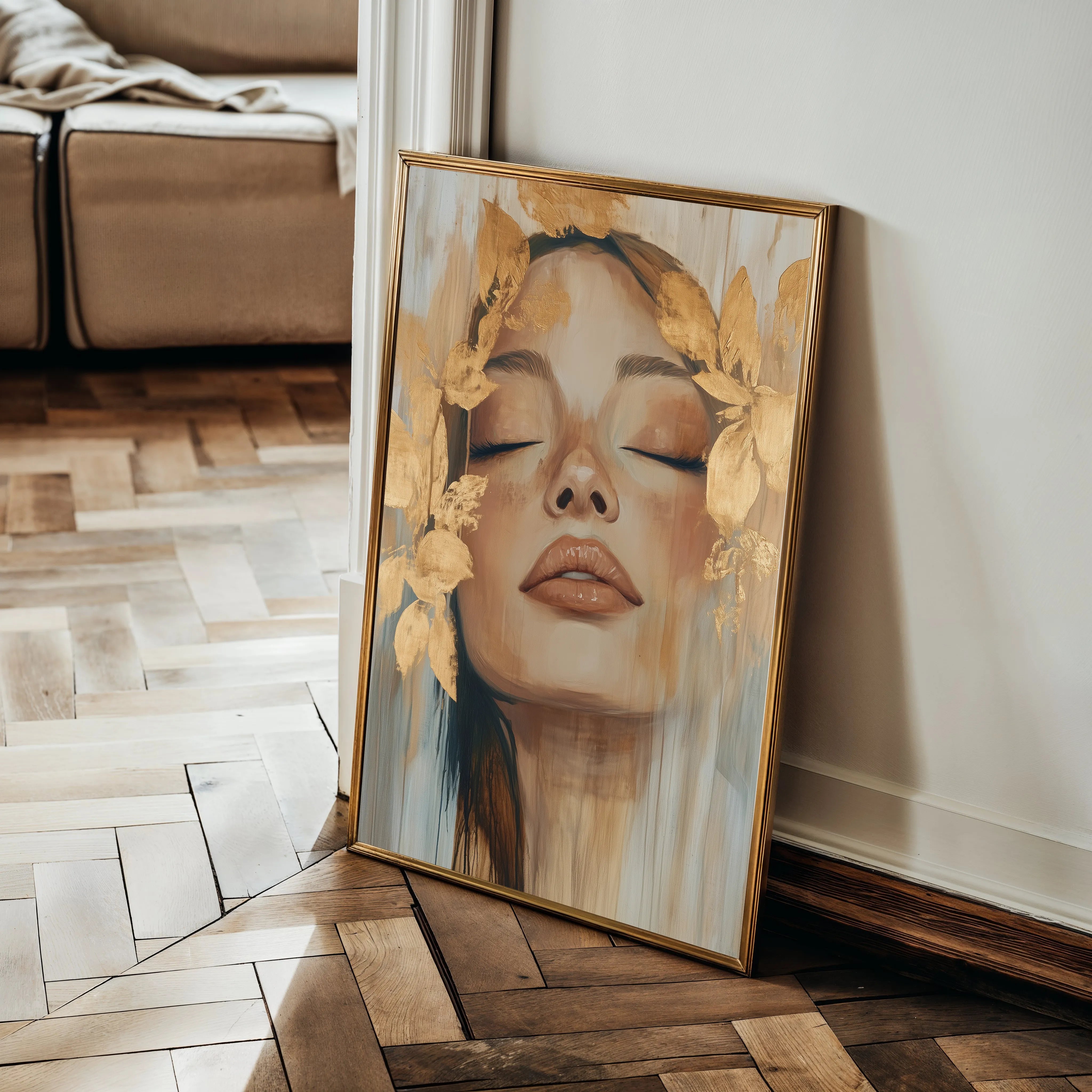 Portrait 158 Canvas Art 60 x 40 cm / Black