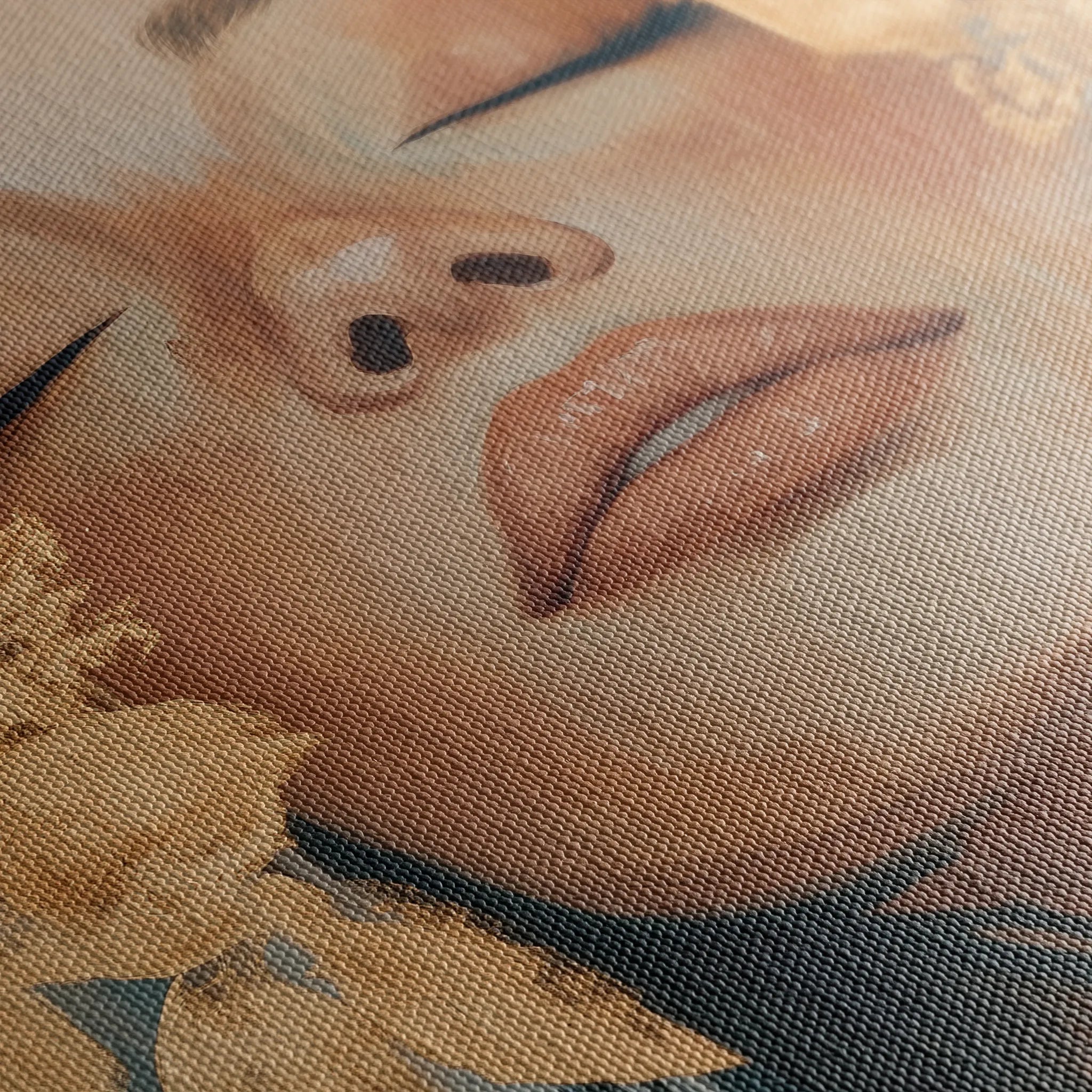 Portrait 158 Canvas Art 60 x 40 cm / Black
