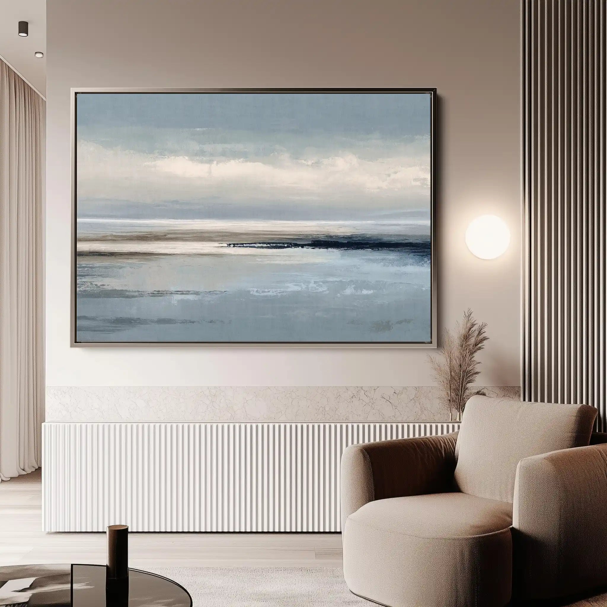 Abstract 1595 Canvas Art 60 x 40 cm / Black