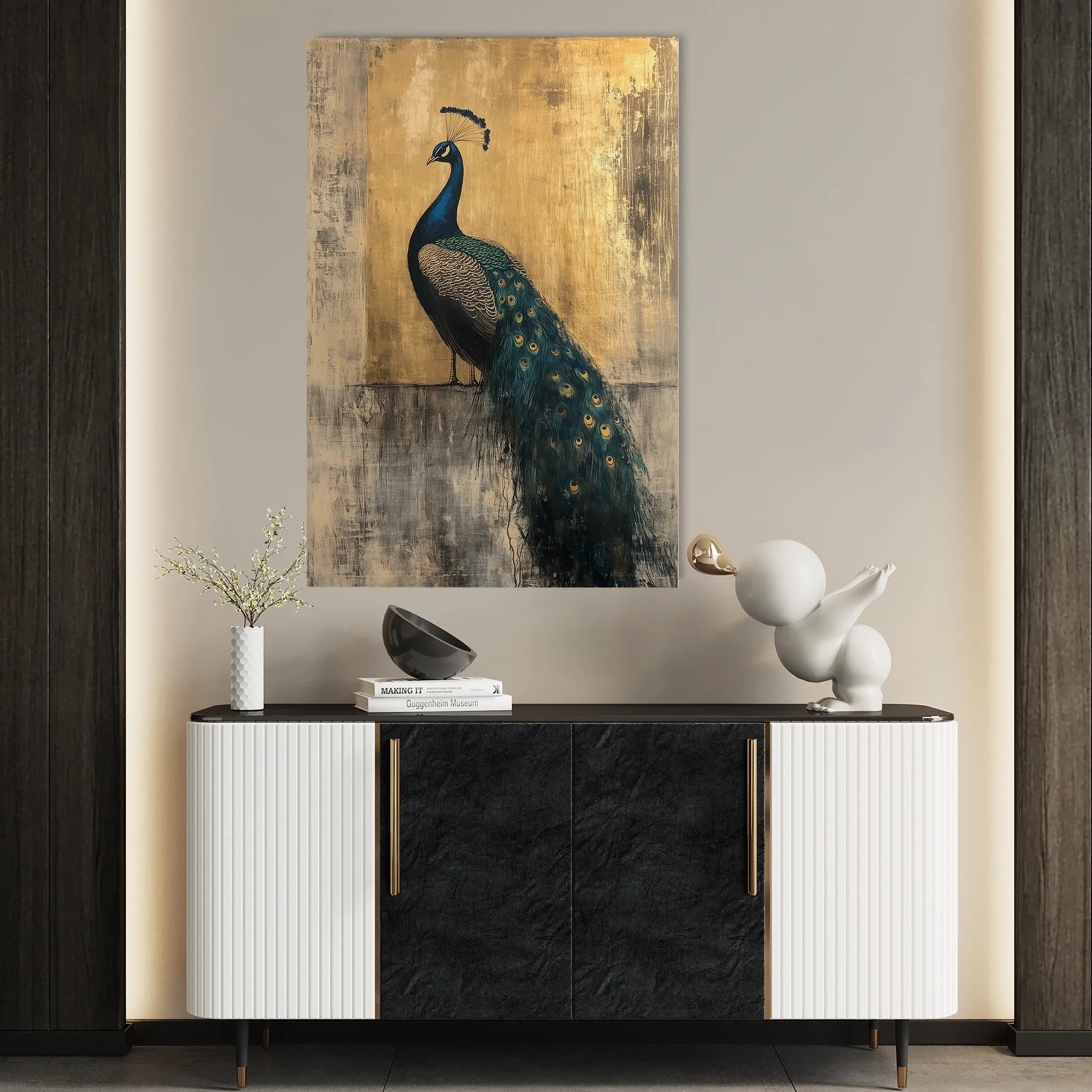 Animals 160 Canvas Art 60 x 40 cm / Black