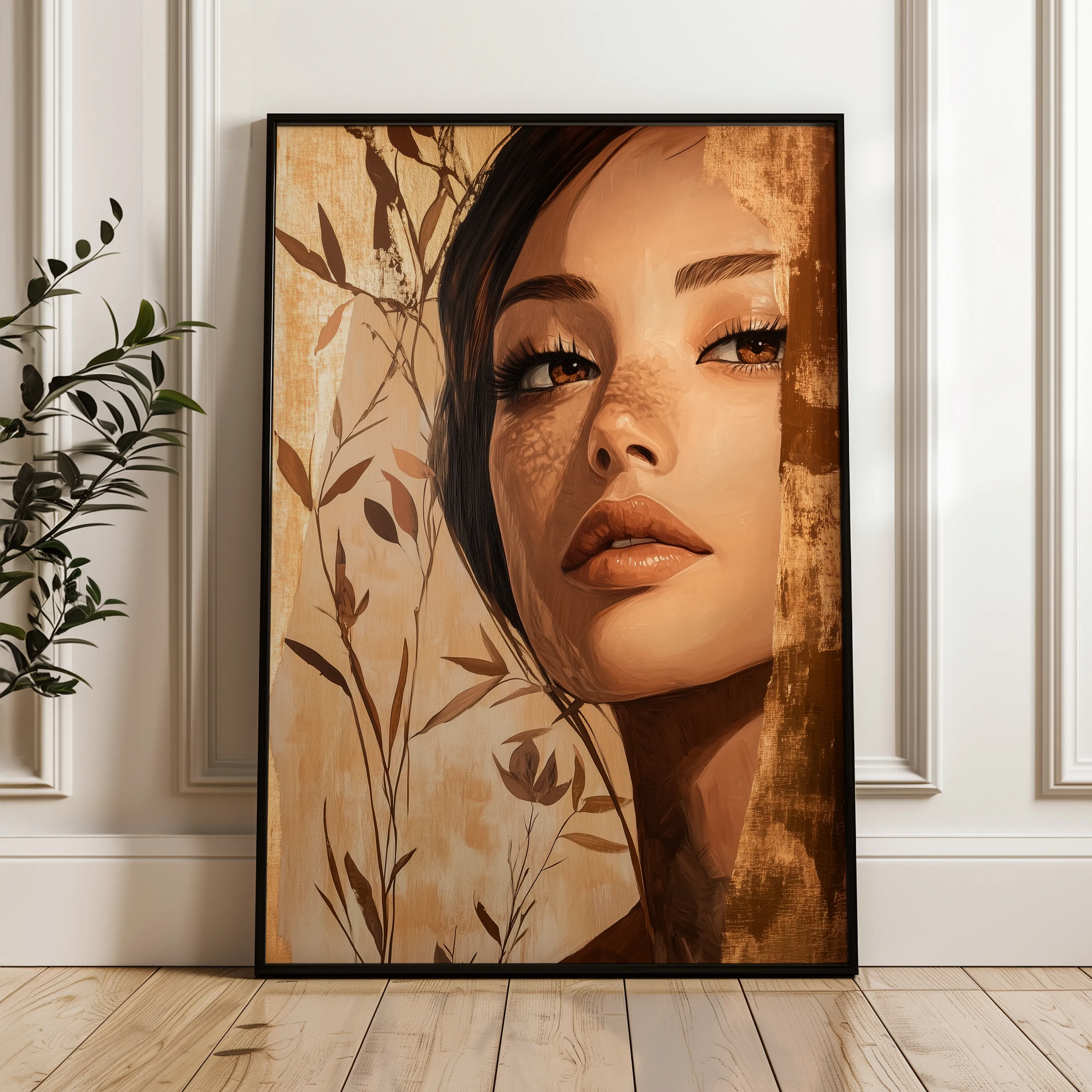 Portrait 160 Canvas Art 60 x 40 cm / Black