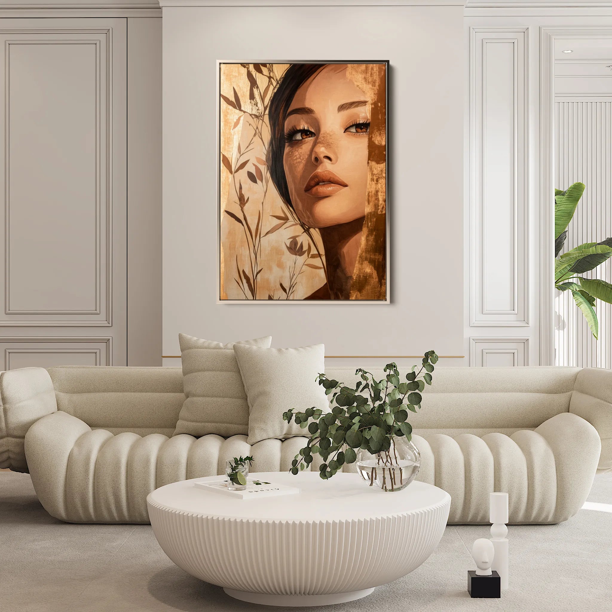 Portrait 160 Canvas Art 60 x 40 cm / Black