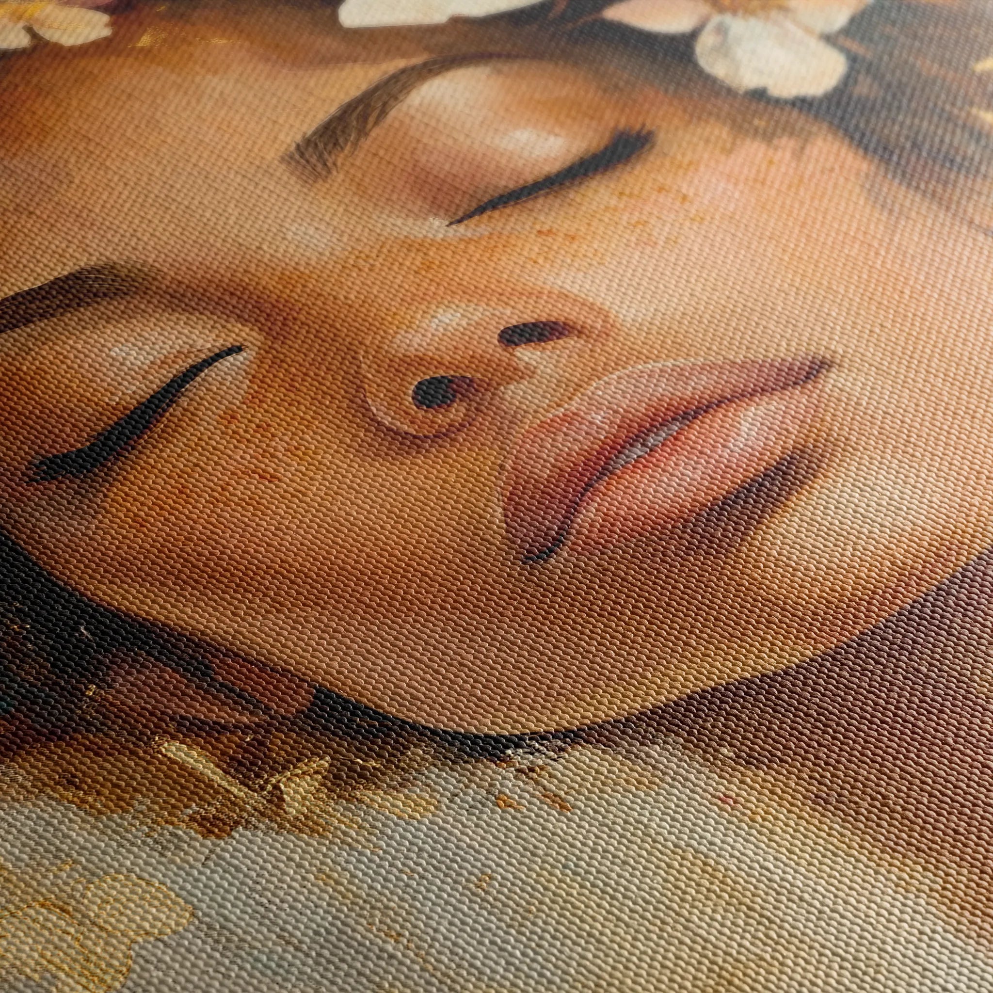 Portrait 161 Canvas Art 60 x 40 cm / Black