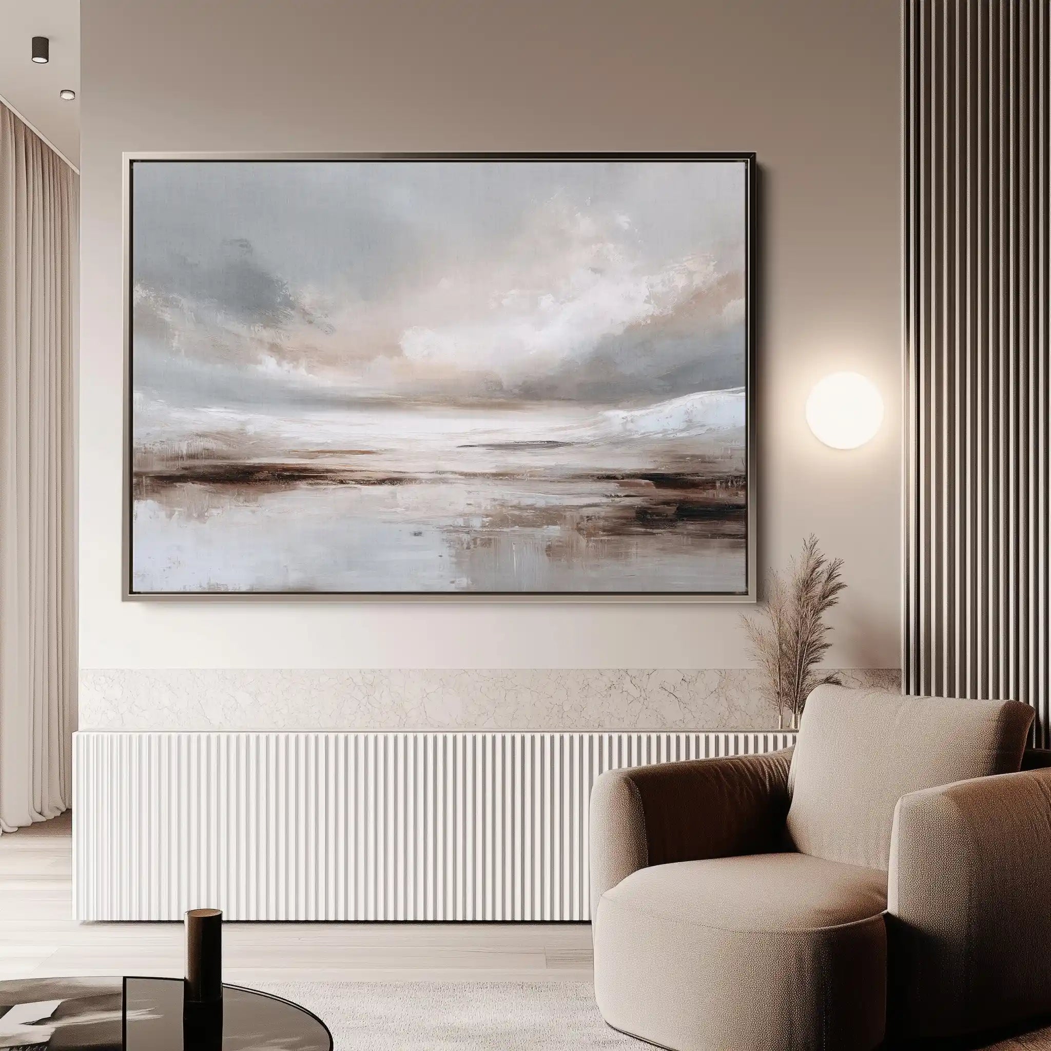 Abstract 1610 Canvas Art 60 x 40 cm / Black