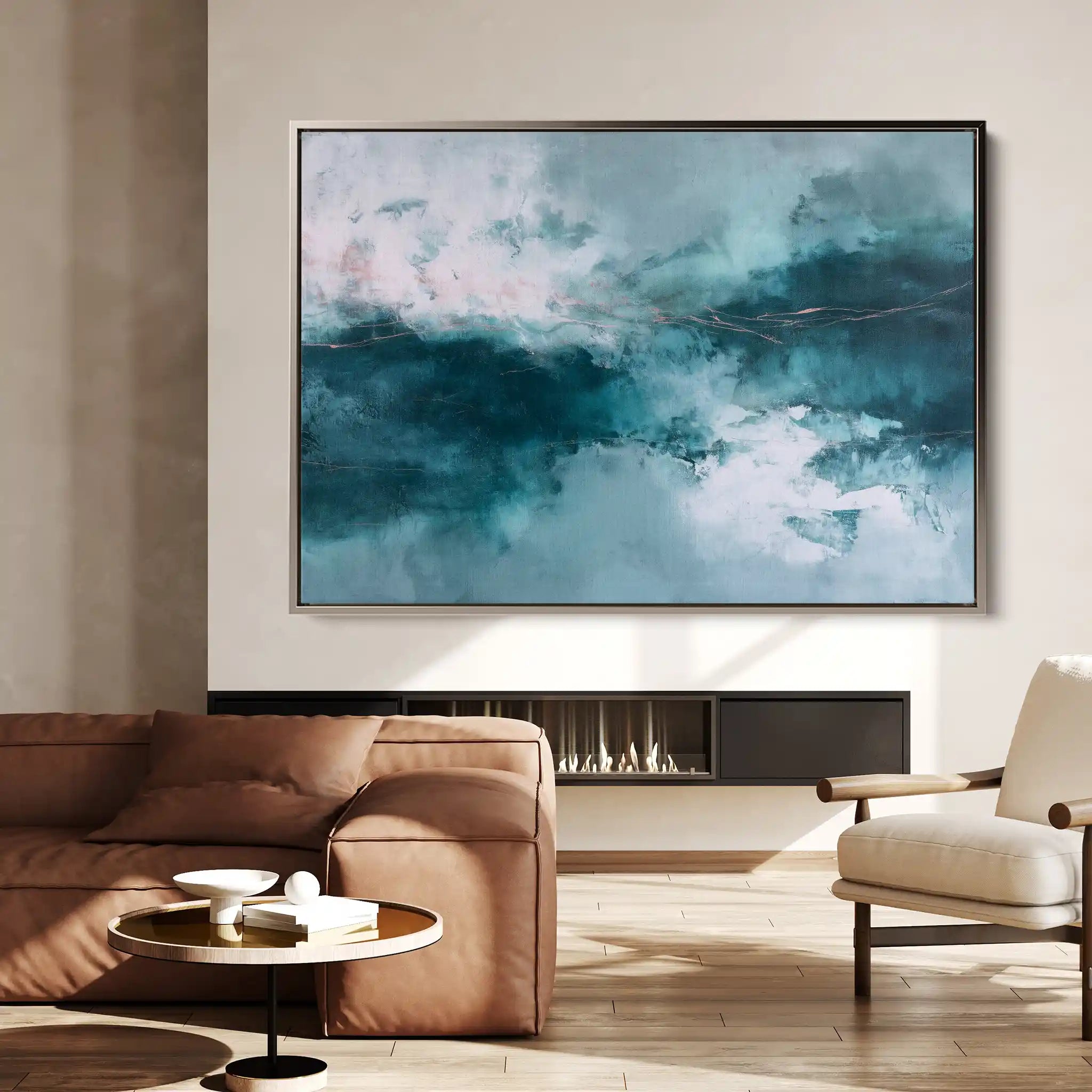 Abstract 1627 Canvas Art 60 x 40 cm / Black