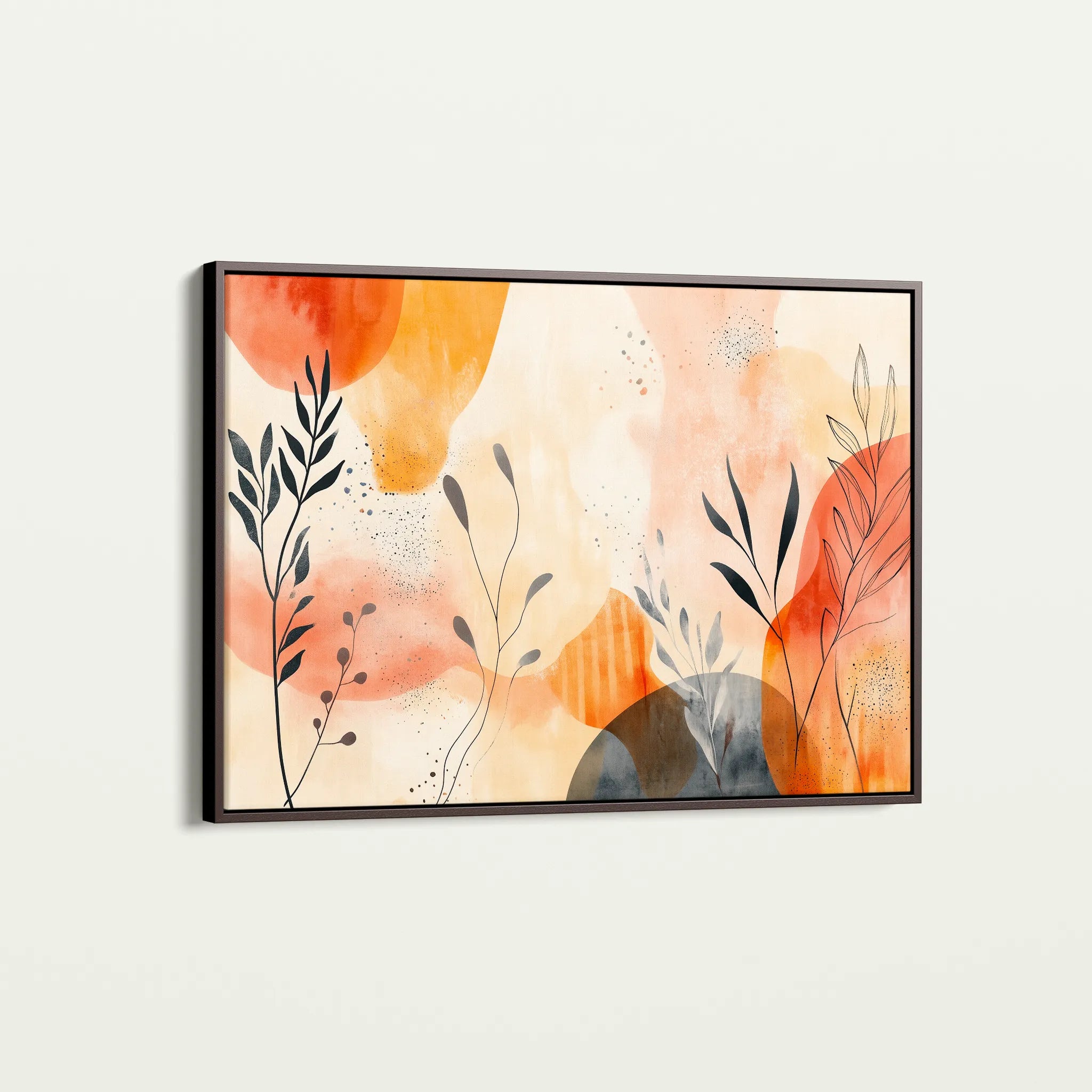 Boho 163 Canvas Art 60 x 40 cm / Black