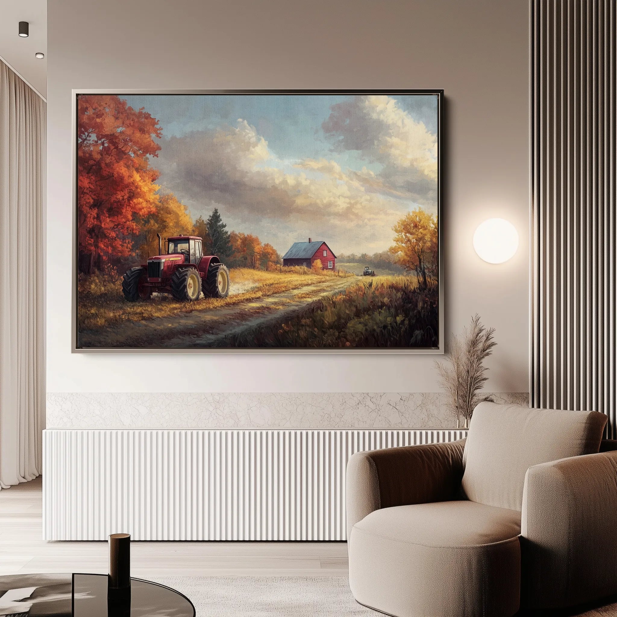 Landscape 163 Canvas Art 60 x 40 cm / Black