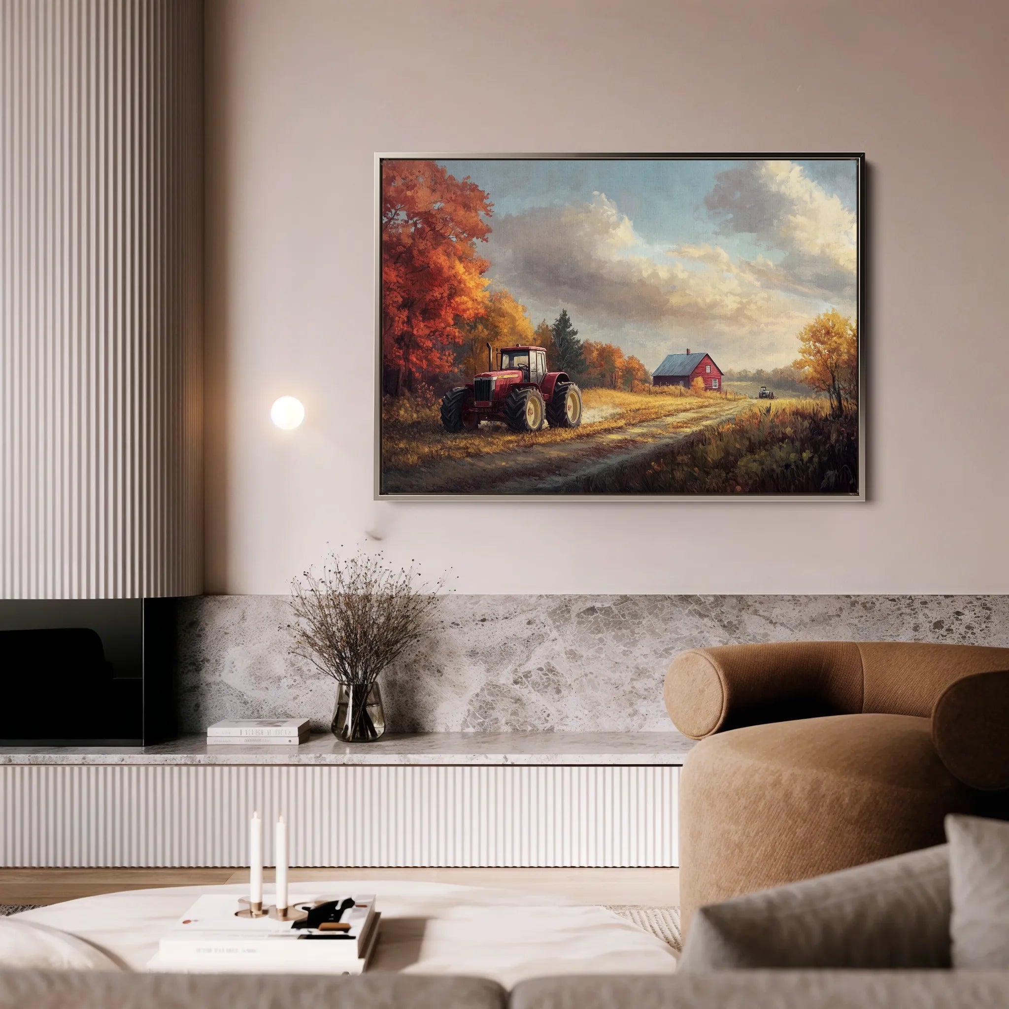 Landscape 163 Canvas Art 60 x 40 cm / Black
