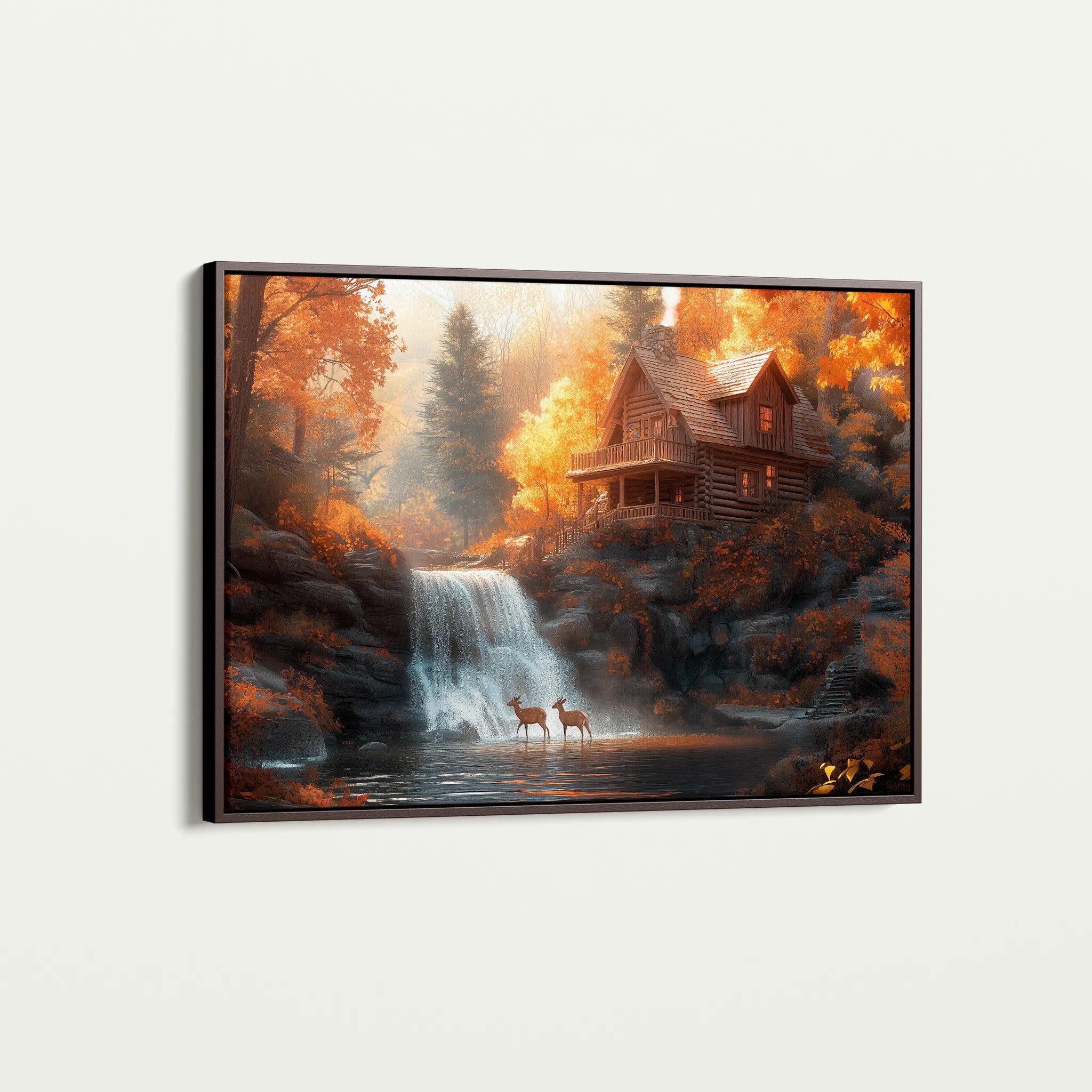 Landscape 164 Canvas Art 60 x 40 cm / Black