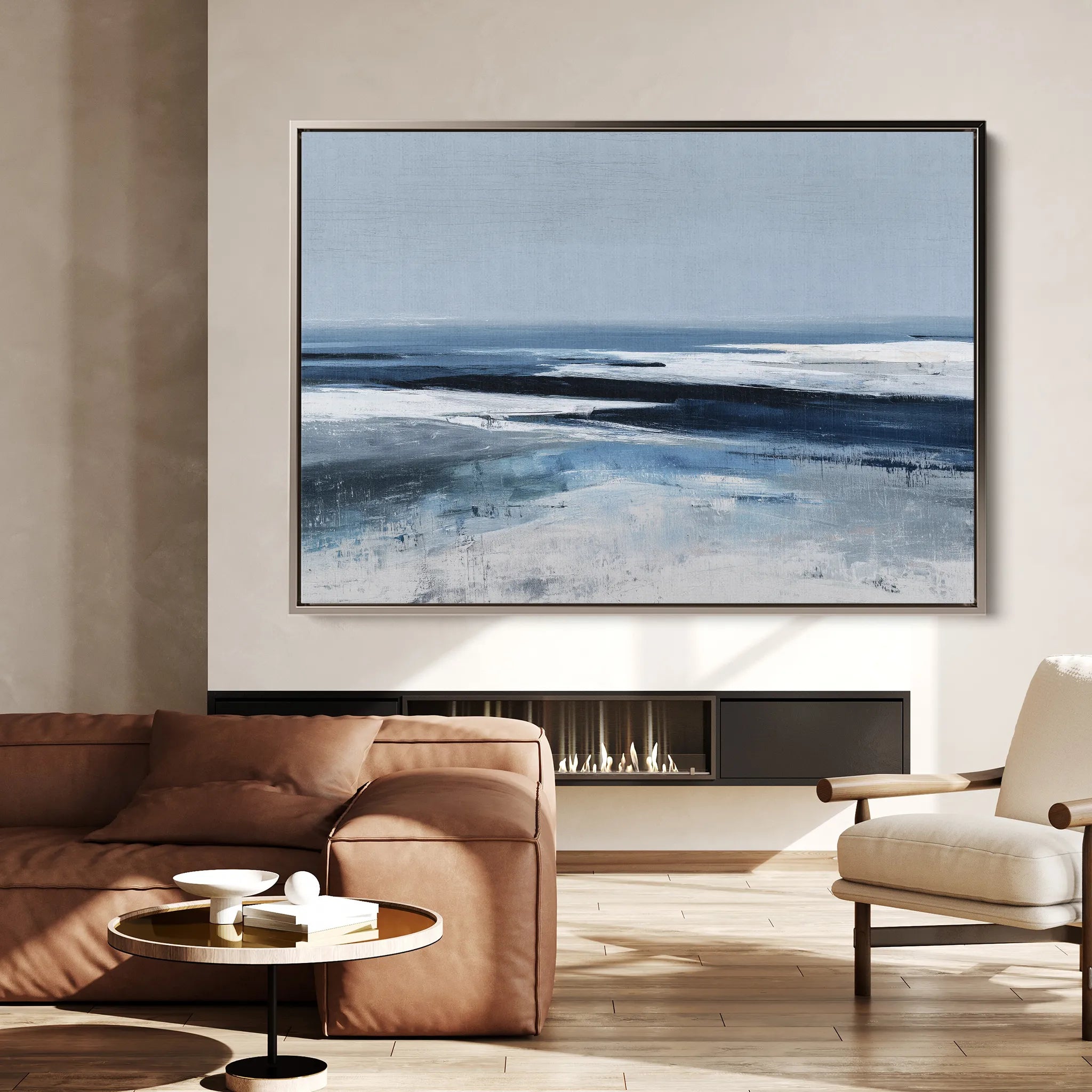 Abstract 1642 Canvas Art 60 x 40 cm / Black