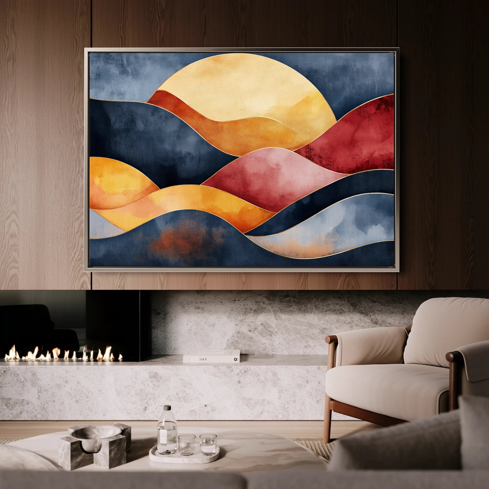 Boho 165 Canvas Art 60 x 40 cm / Black