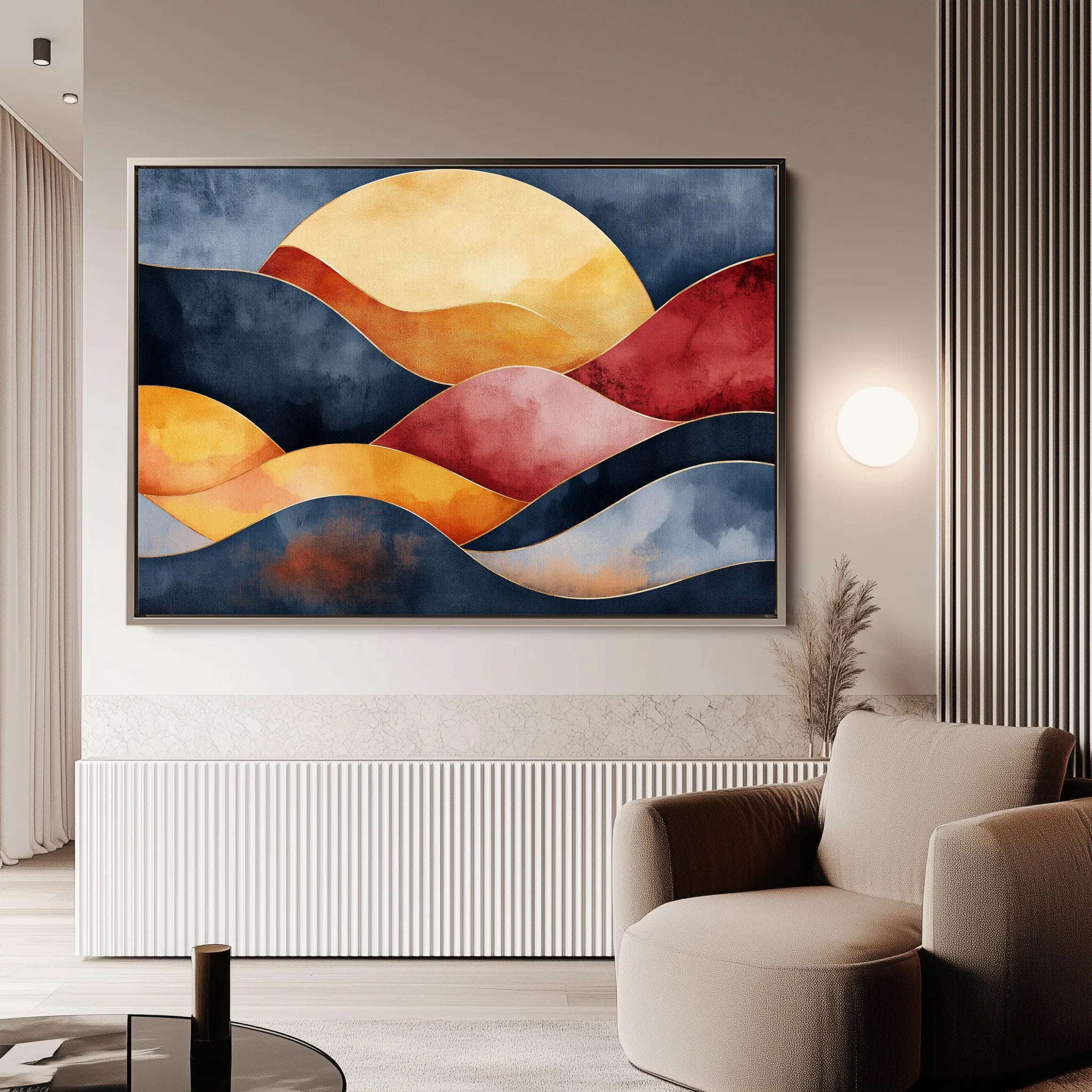 Boho 165 Canvas Art 60 x 40 cm / Black
