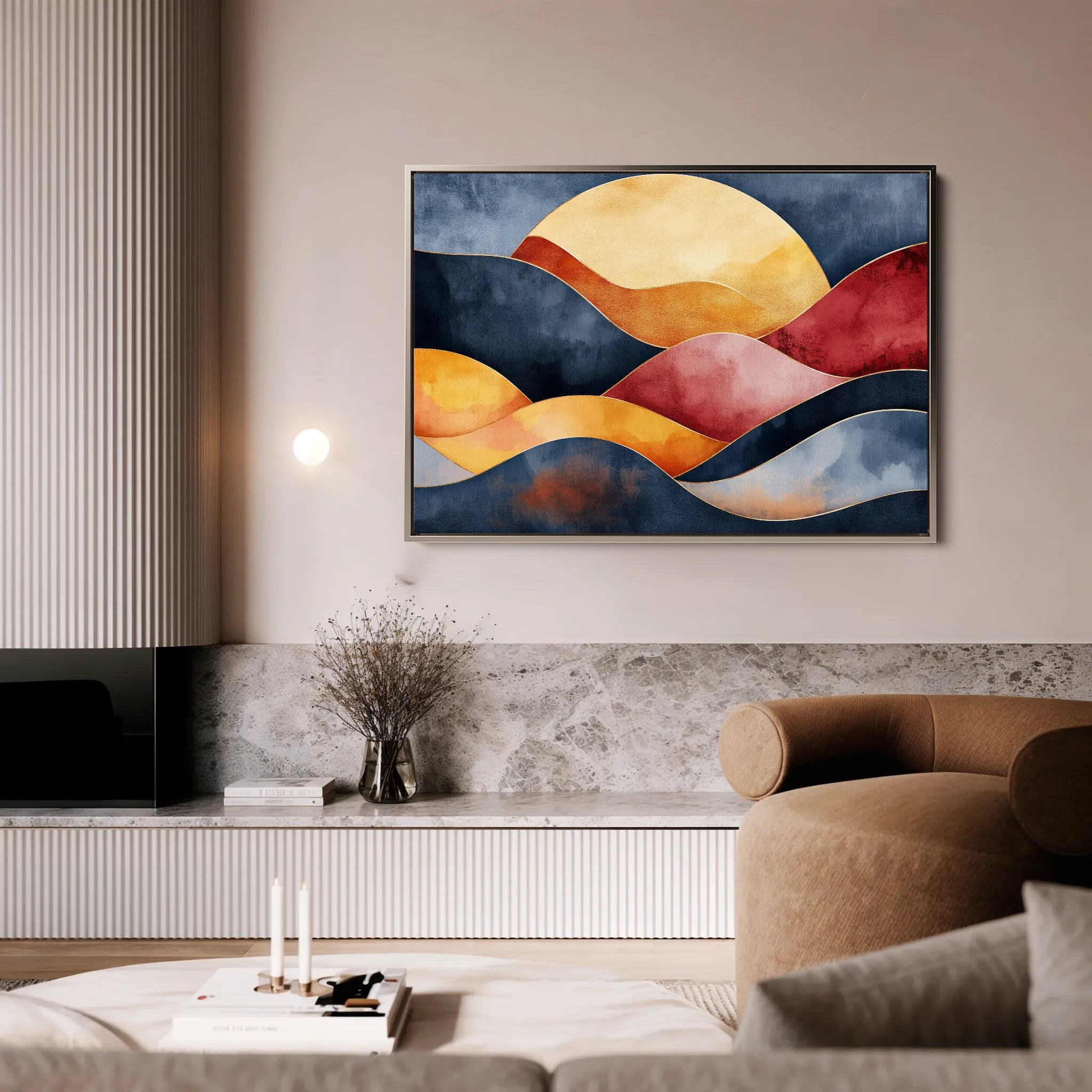 Boho 165 Canvas Art 60 x 40 cm / Black