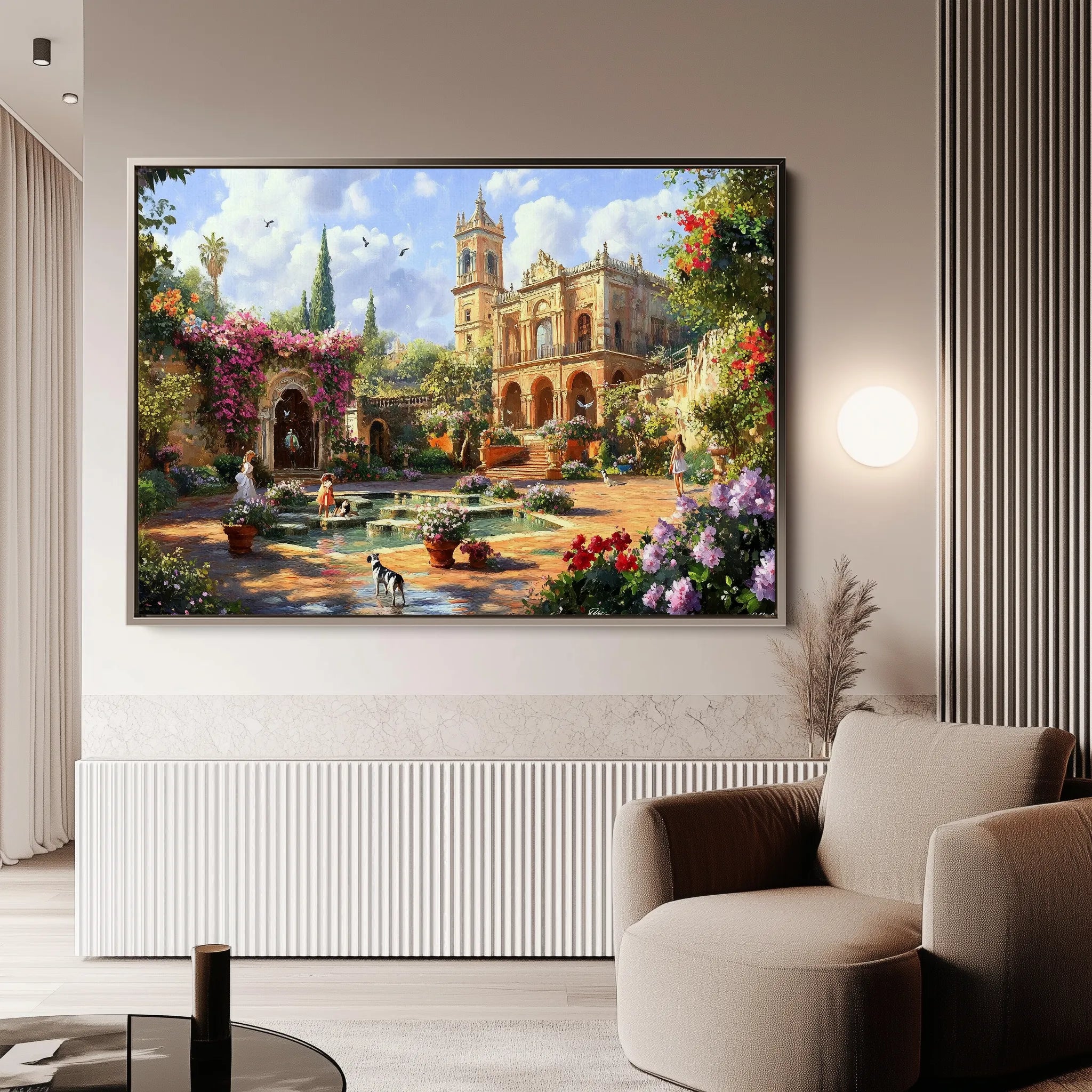 Landscape 165 Canvas Art 60 x 40 cm / Black