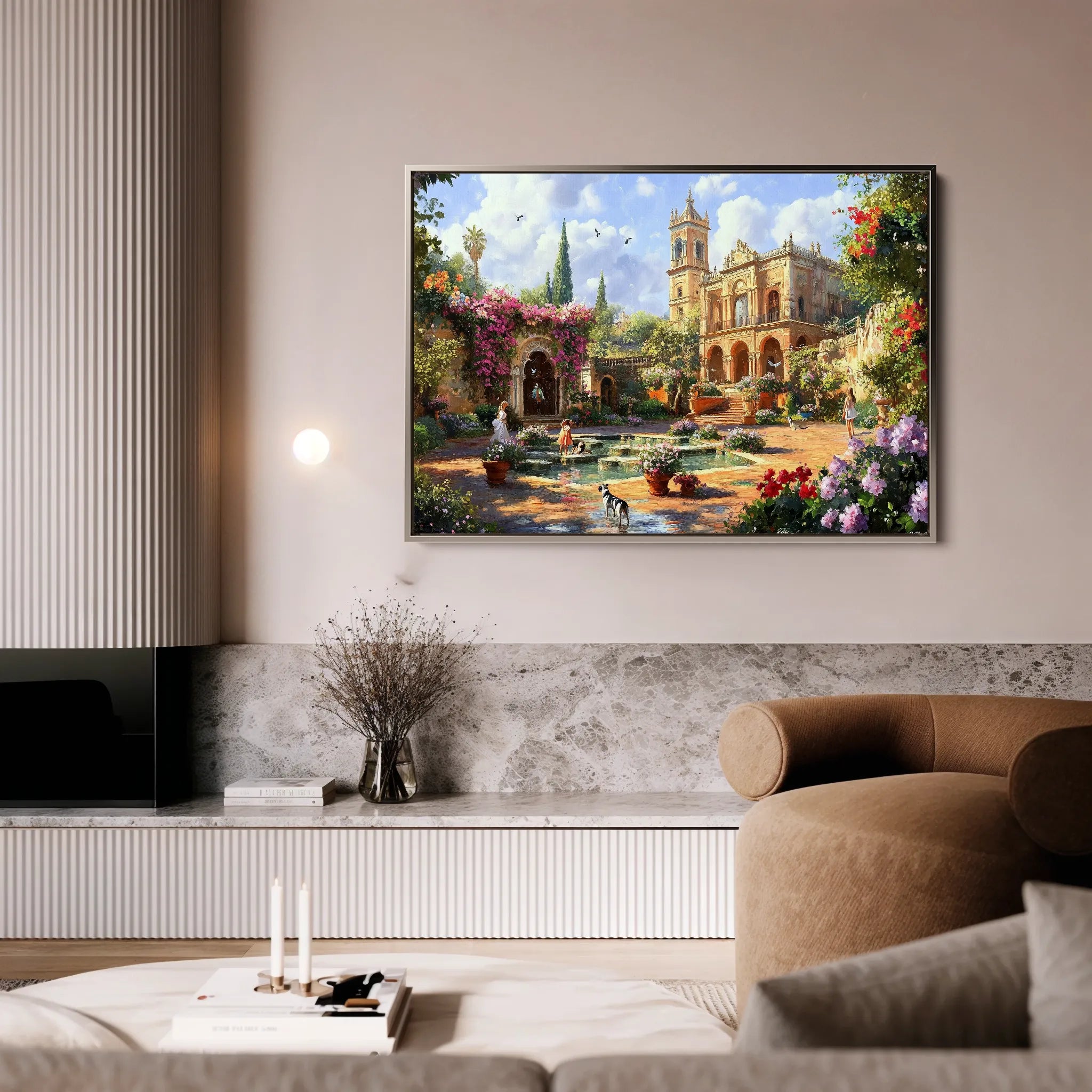 Landscape 165 Canvas Art 60 x 40 cm / Black
