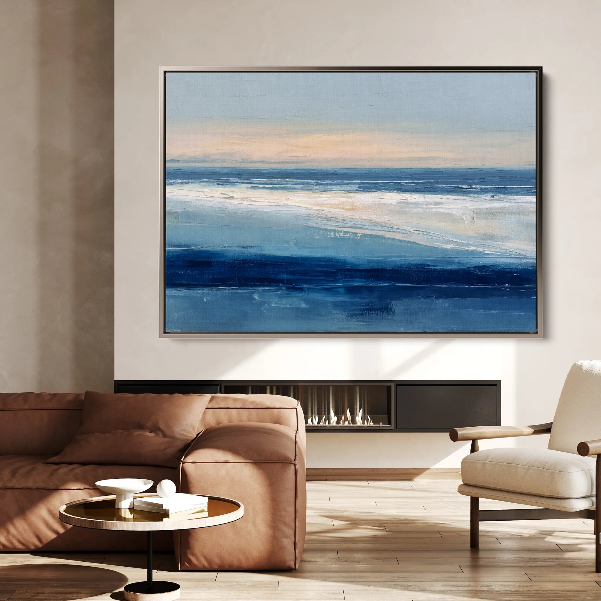 Abstract 1653 Canvas Art 60 x 40 cm / Black