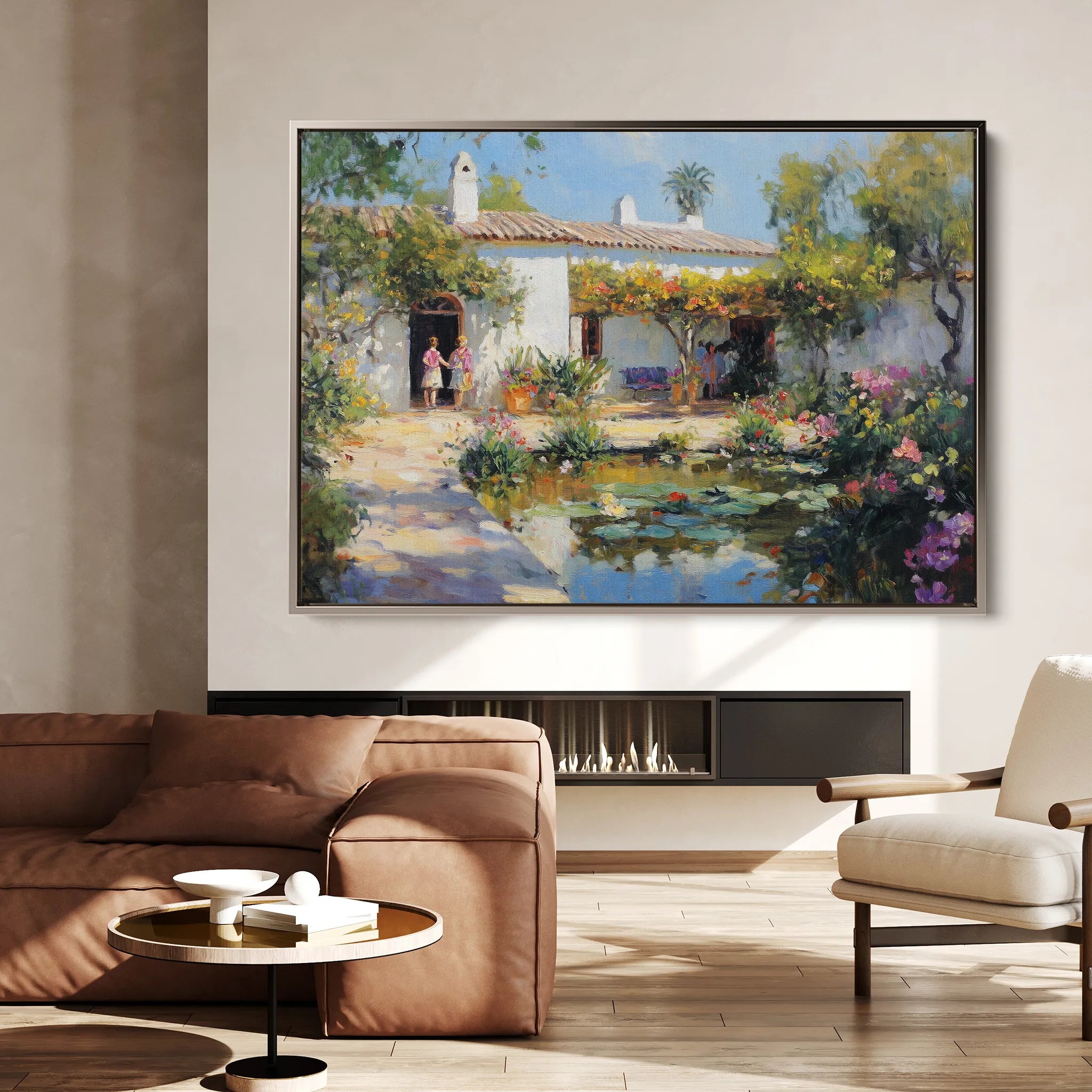 Landscape 166 Canvas Art 60 x 40 cm / Black