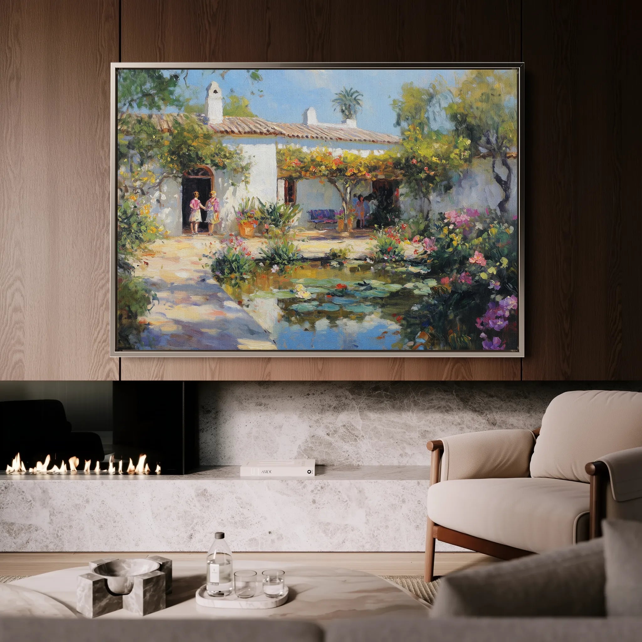 Landscape 166 Canvas Art 60 x 40 cm / Black