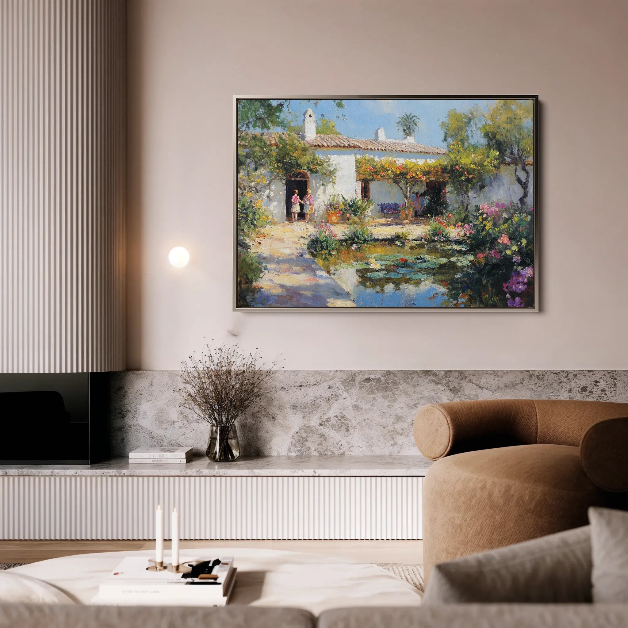 Landscape 166 Canvas Art 60 x 40 cm / Black