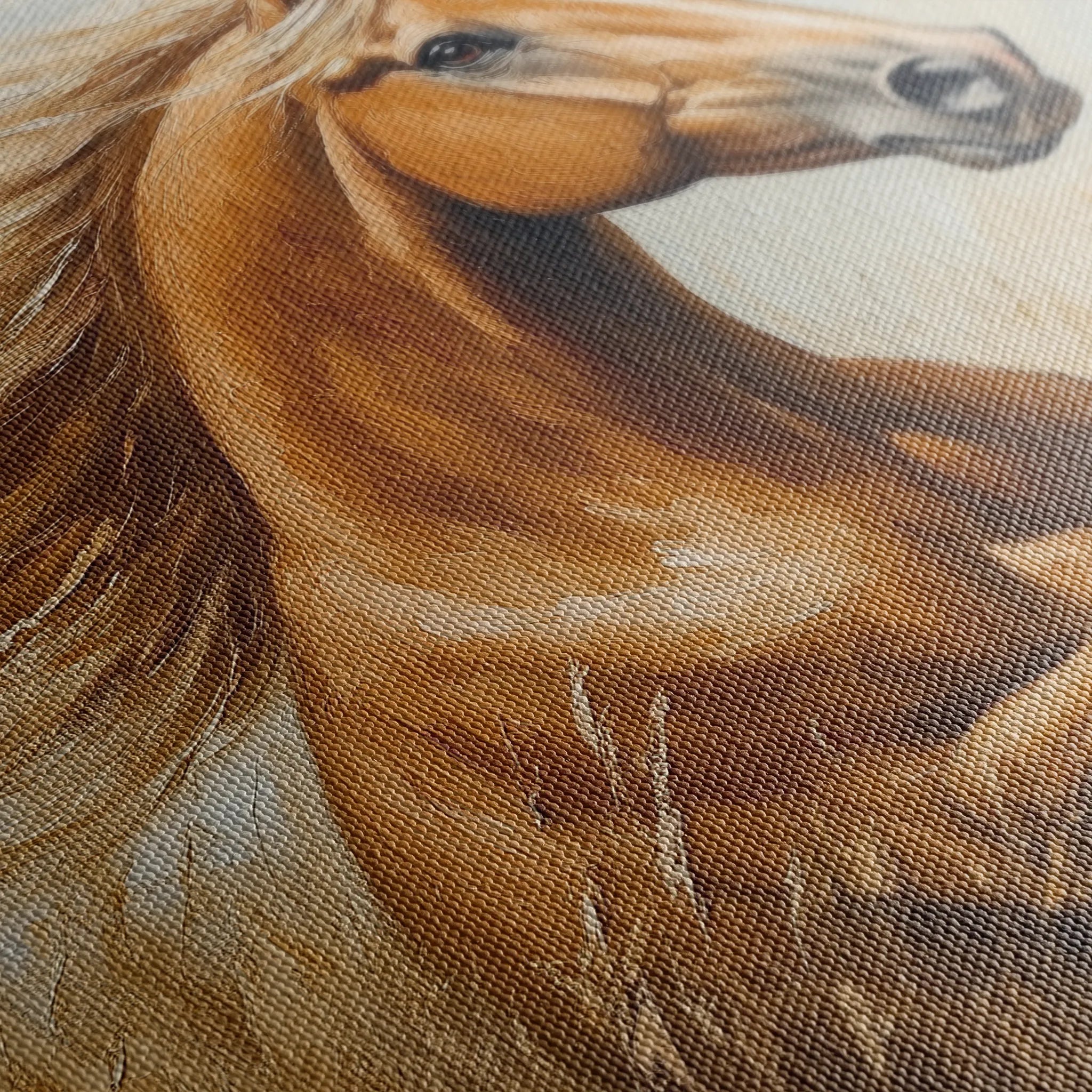 Horses 167 Canvas Art 60 x 40 cm / Black