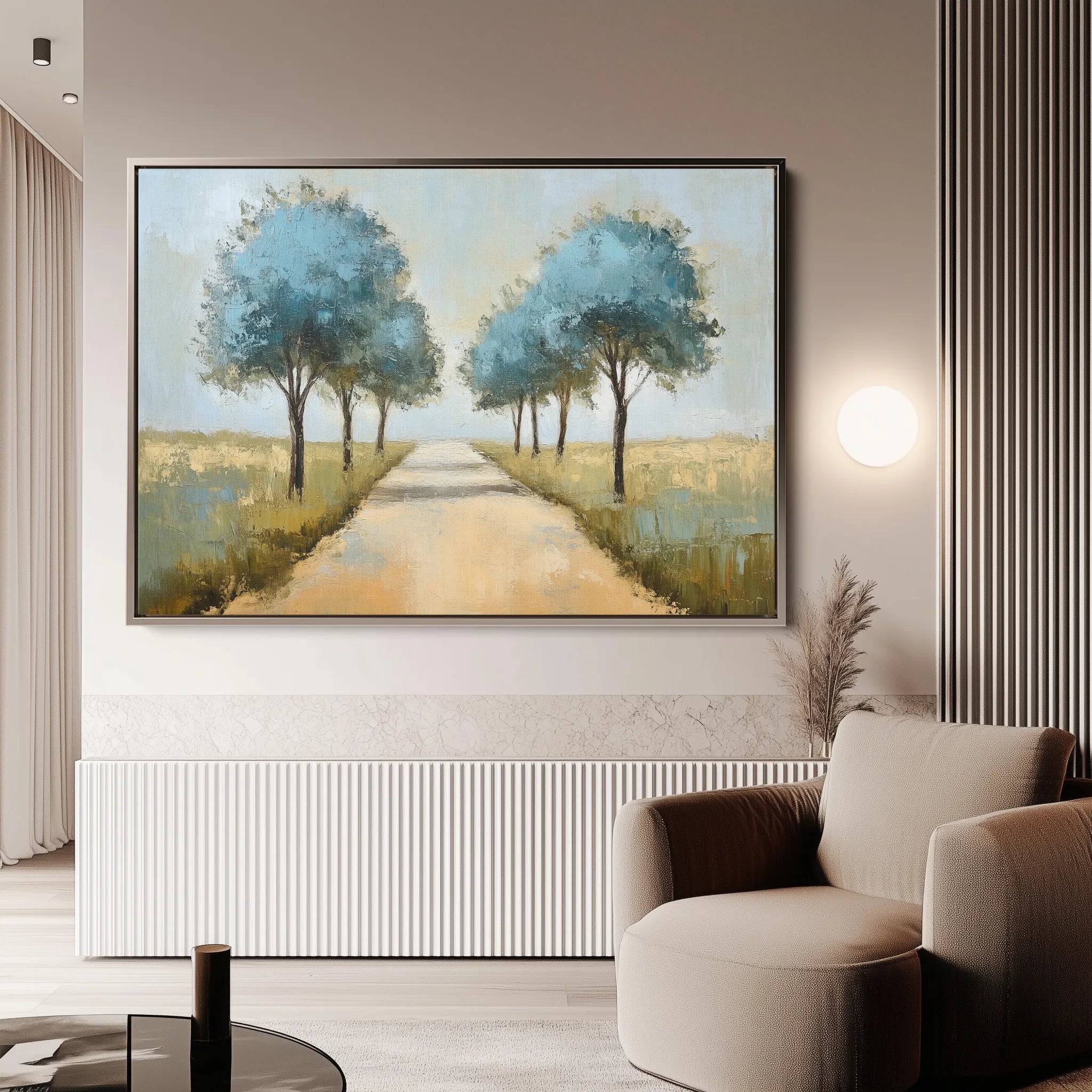Landscape 167 Canvas Art 60 x 40 cm / Black