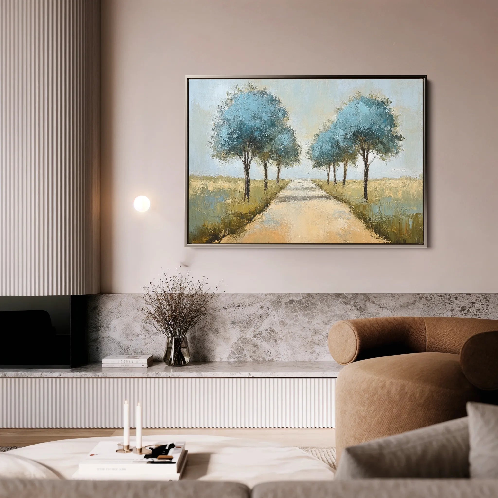 Landscape 167 Canvas Art 60 x 40 cm / Black