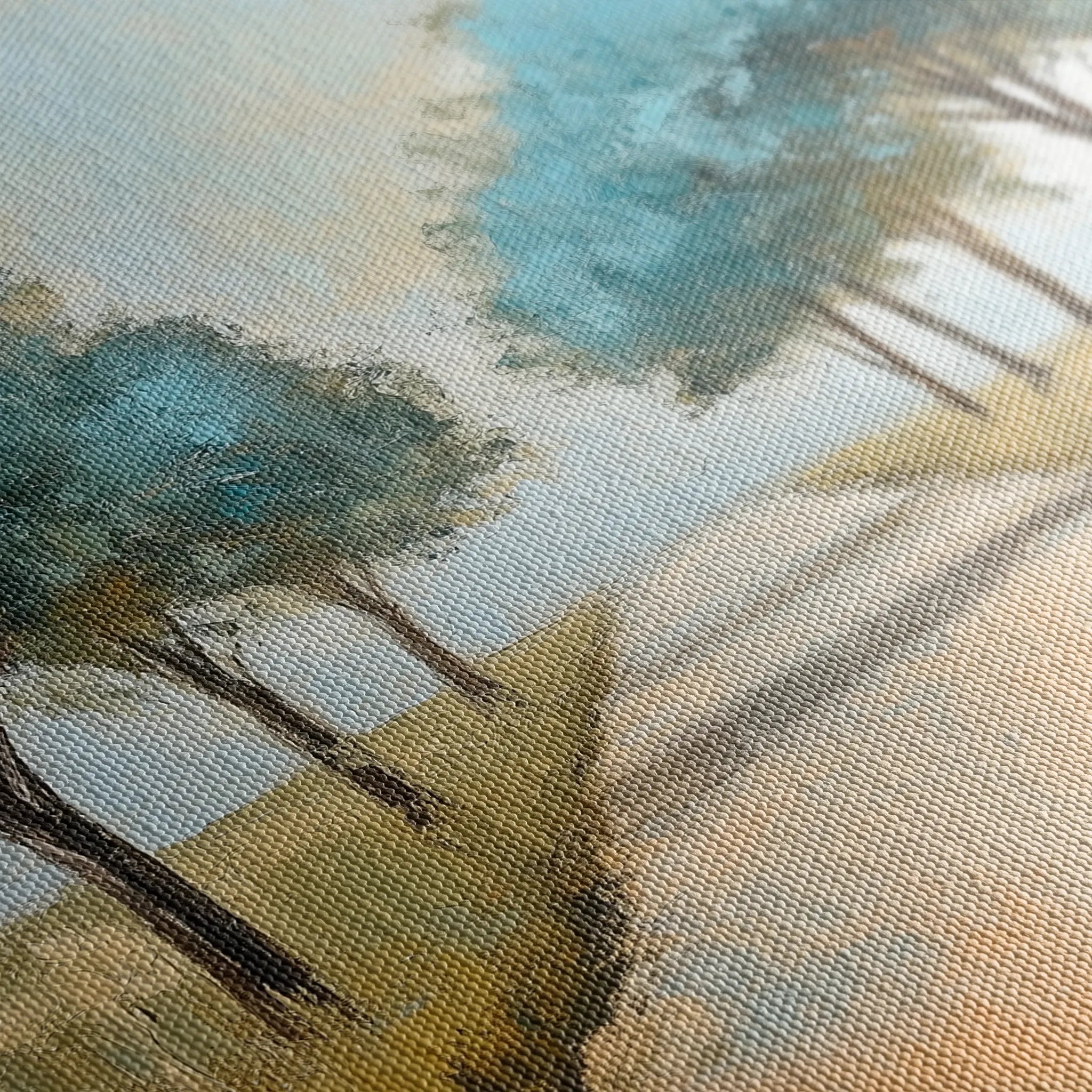 Landscape 167 Canvas Art 60 x 40 cm / Black