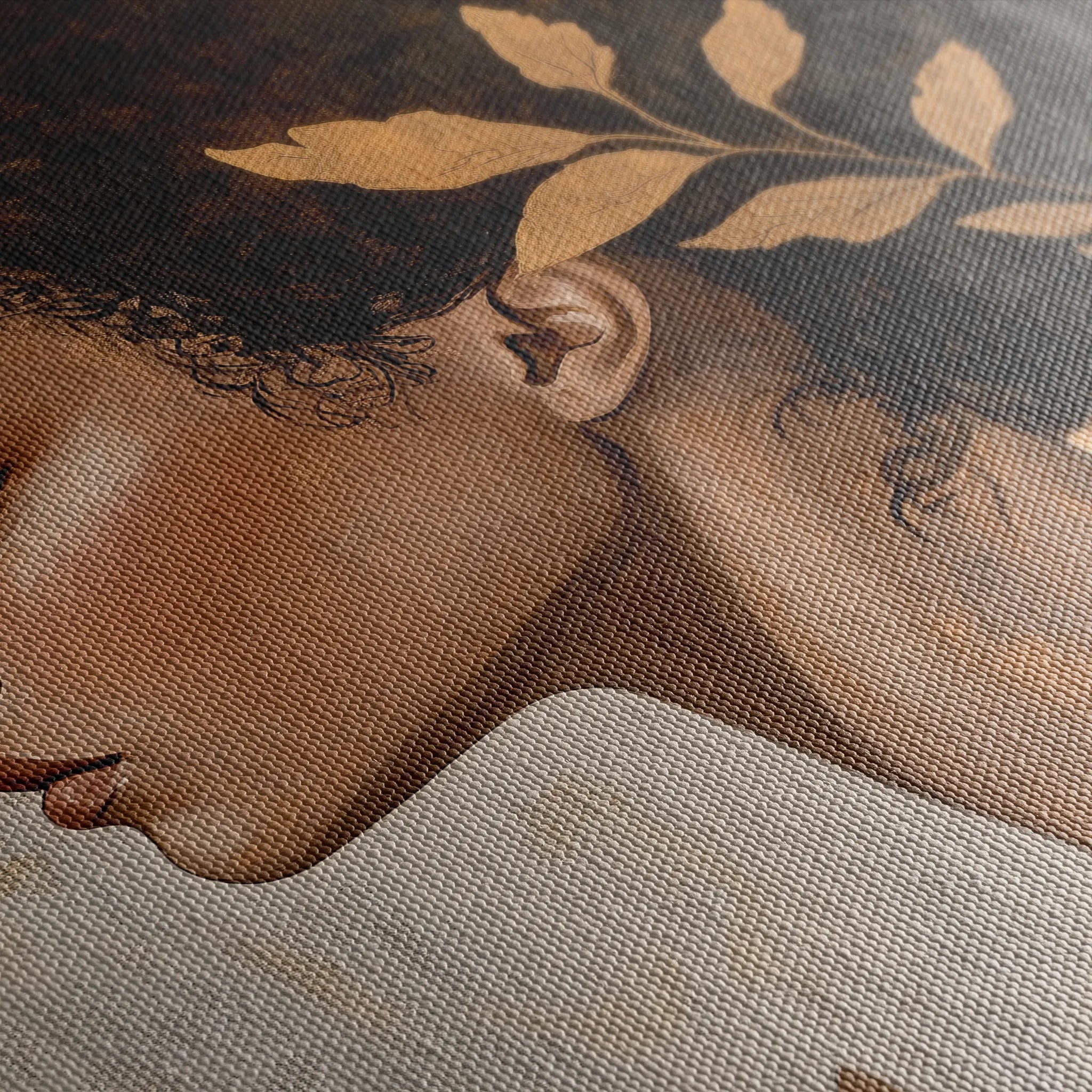 Portrait 168 Canvas Art 60 x 40 cm / Black