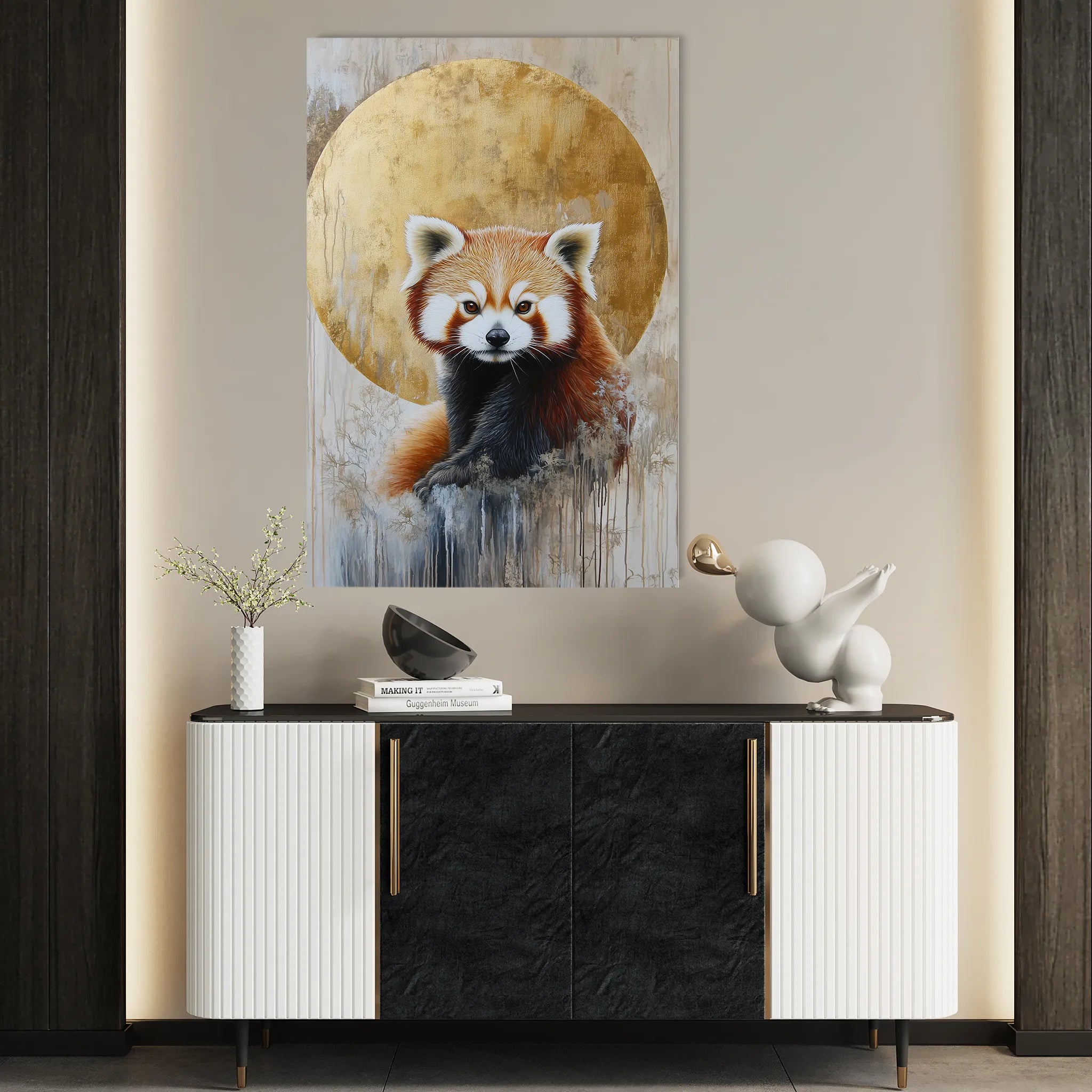 Animals 169 Canvas Art 60 x 40 cm / Black
