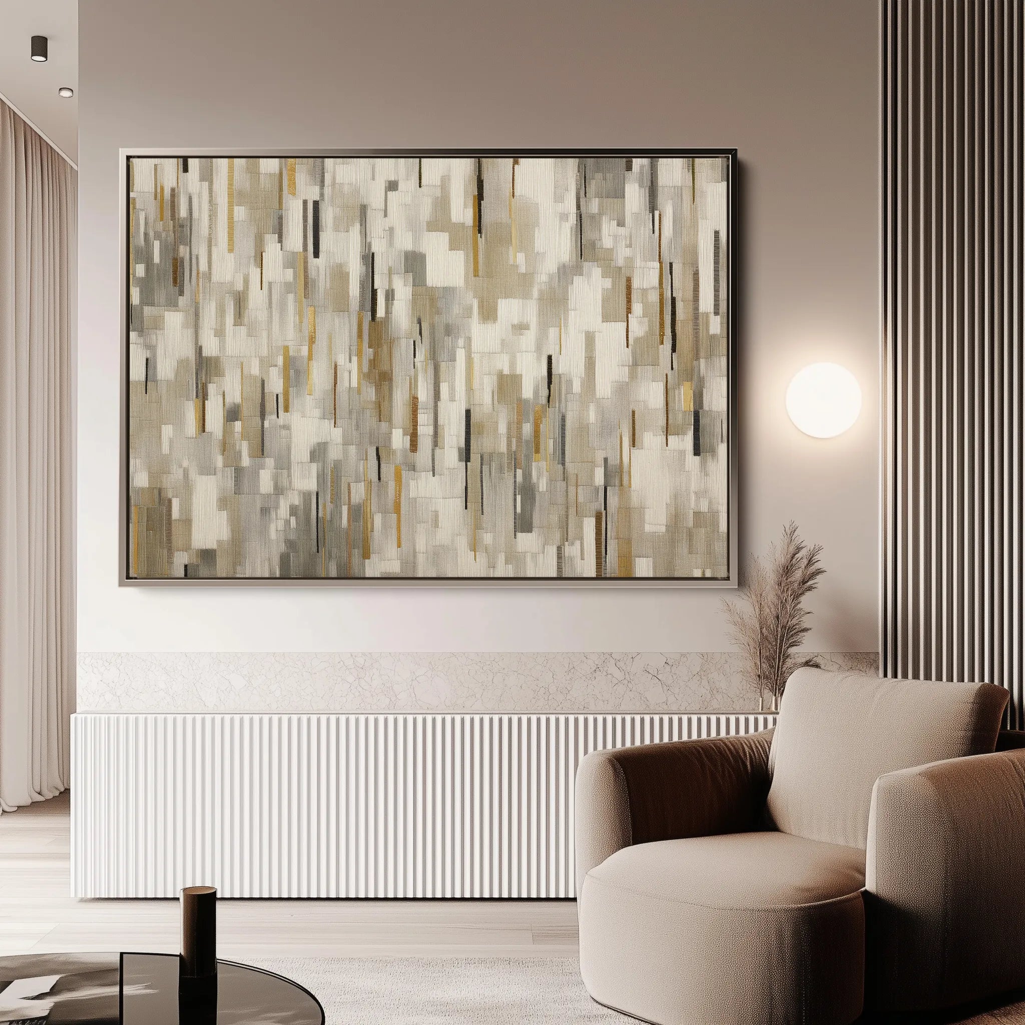 Abstract 1690 Canvas Art 60 x 40 cm / Black
