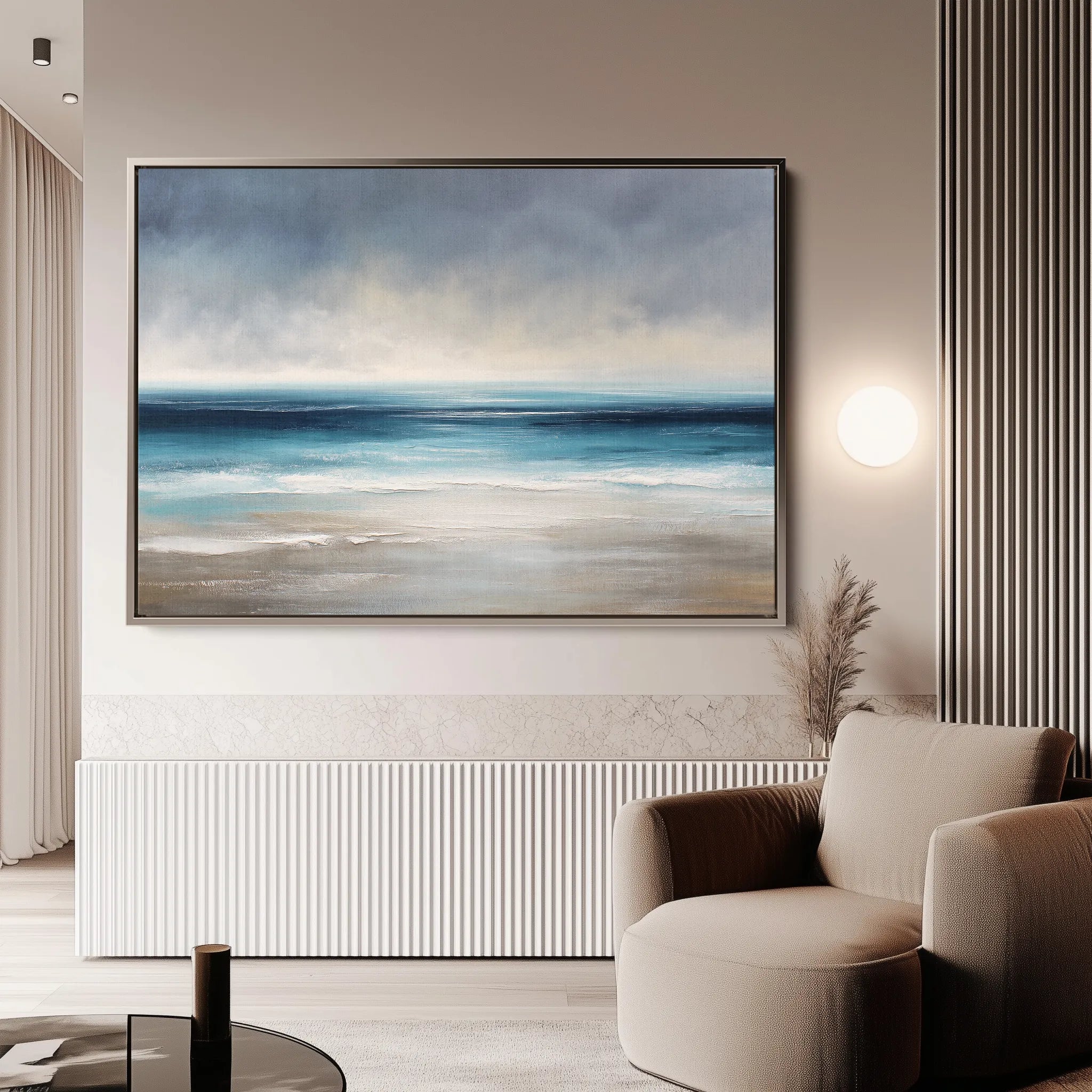 Abstract 1698 Canvas Art 60 x 40 cm / Black
