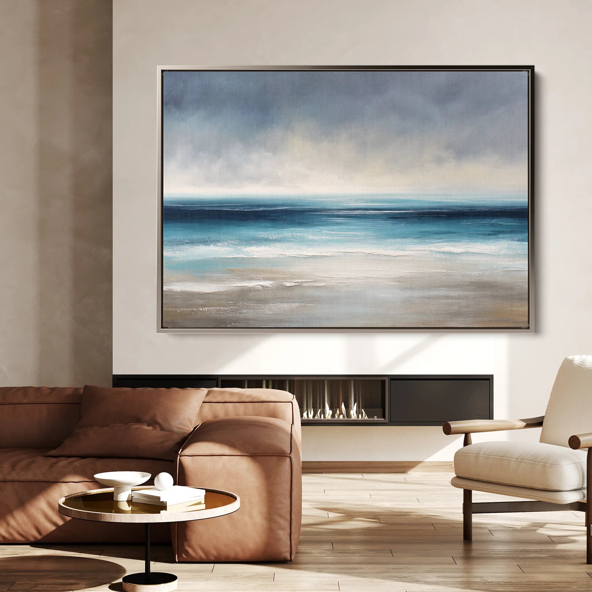 Abstract 1698 Canvas Art 60 x 40 cm / Black