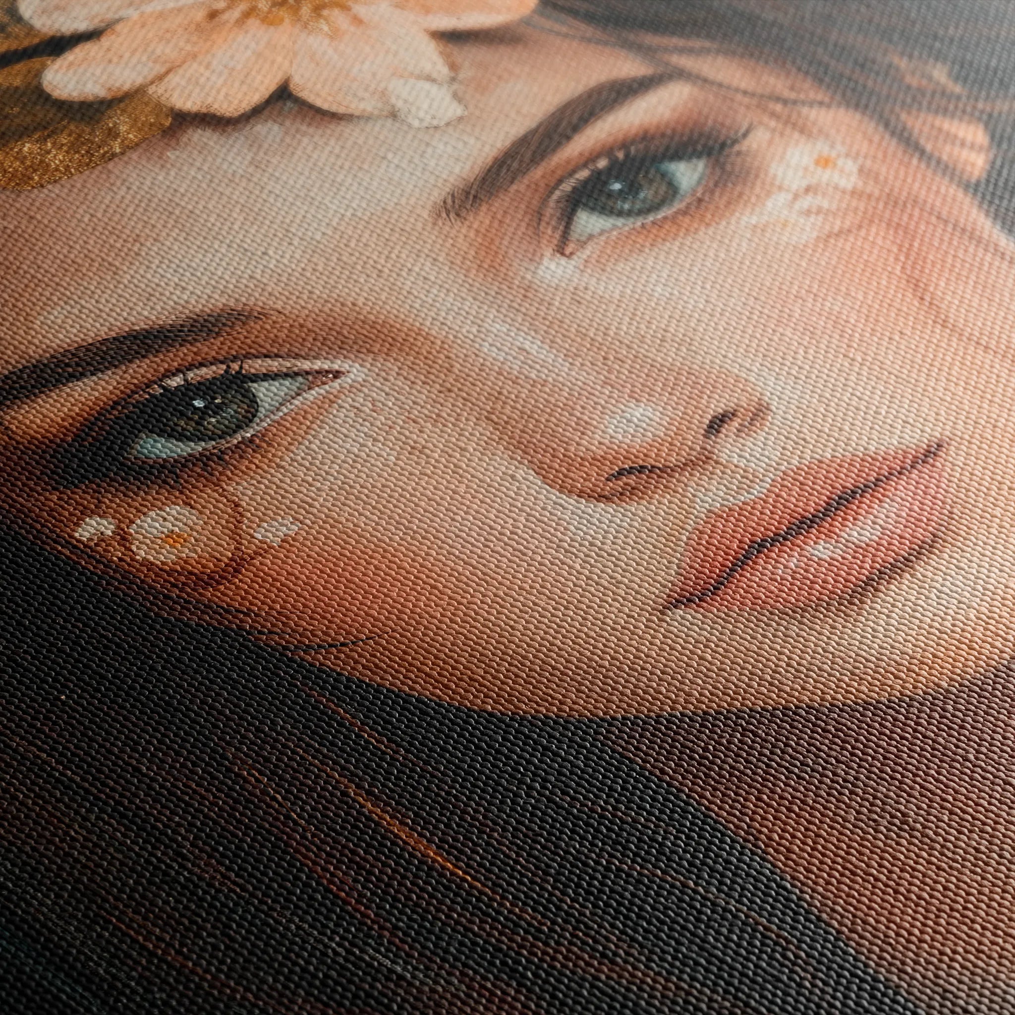 Portrait 170 Canvas Art 60 x 40 cm / Black