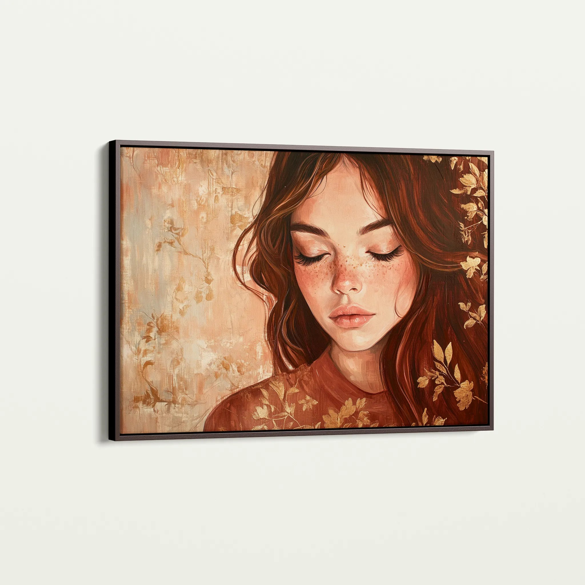Portrait 171 Canvas Art 60 x 40 cm / Black