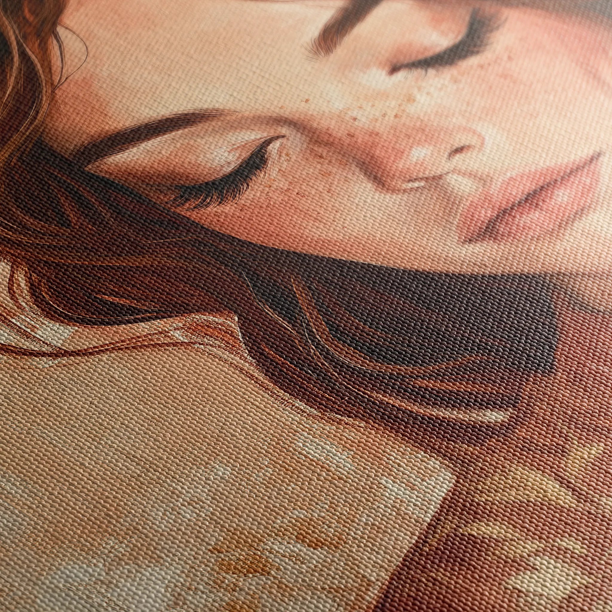 Portrait 171 Canvas Art 60 x 40 cm / Black