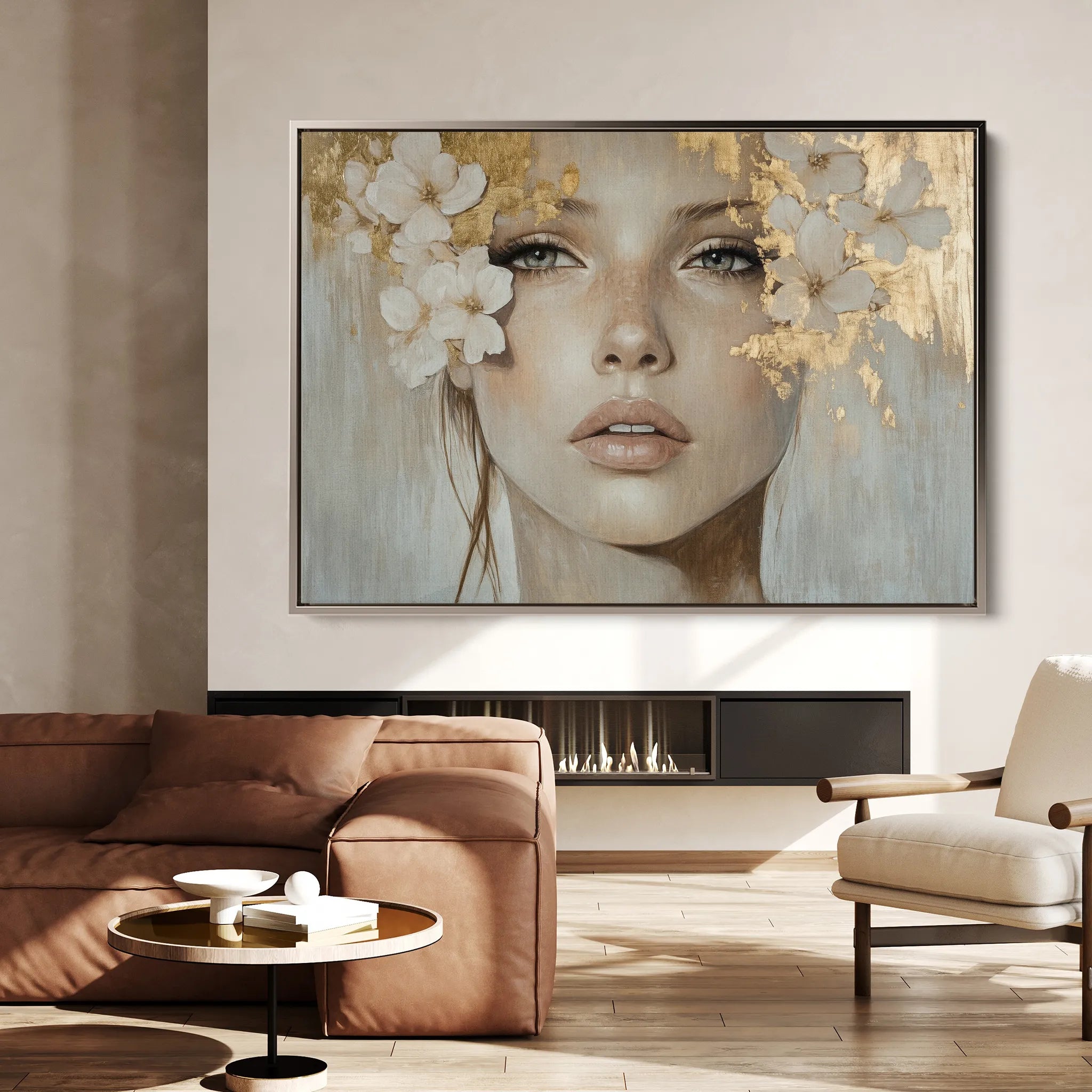 Portrait 172 Canvas Art 60 x 40 cm / Black