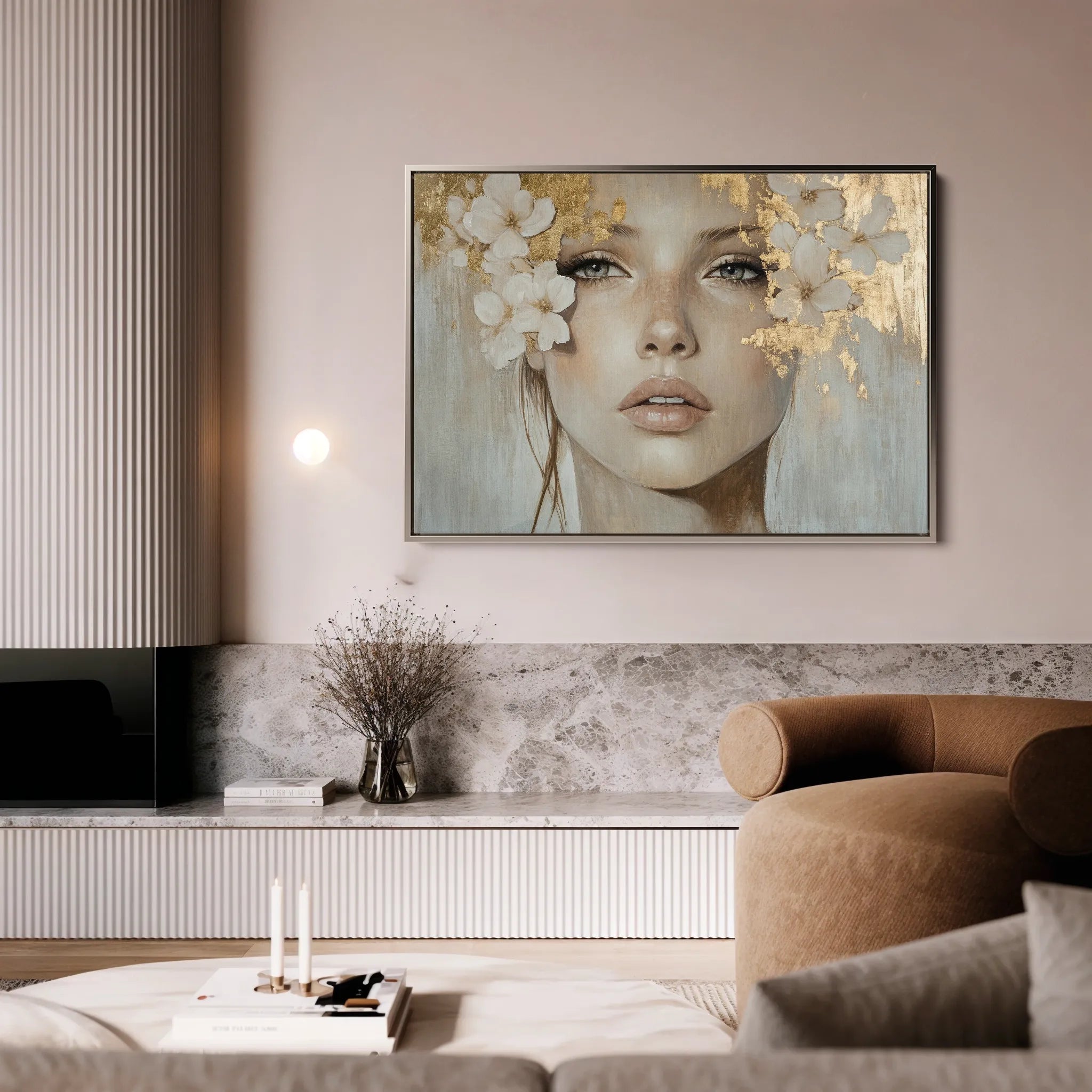 Portrait 172 Canvas Art 60 x 40 cm / Black