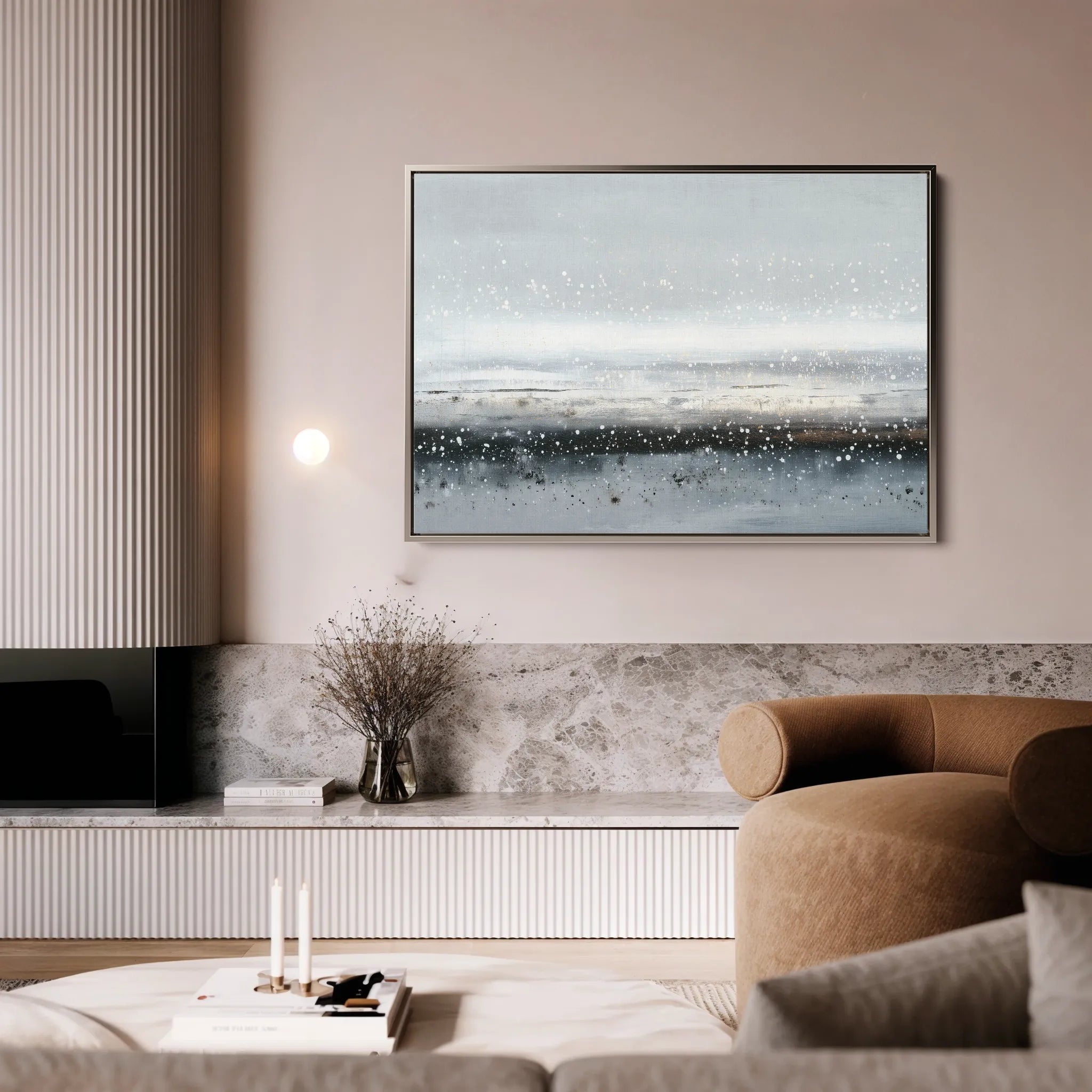 Abstract 1721 Canvas Art 60 x 40 cm / Black