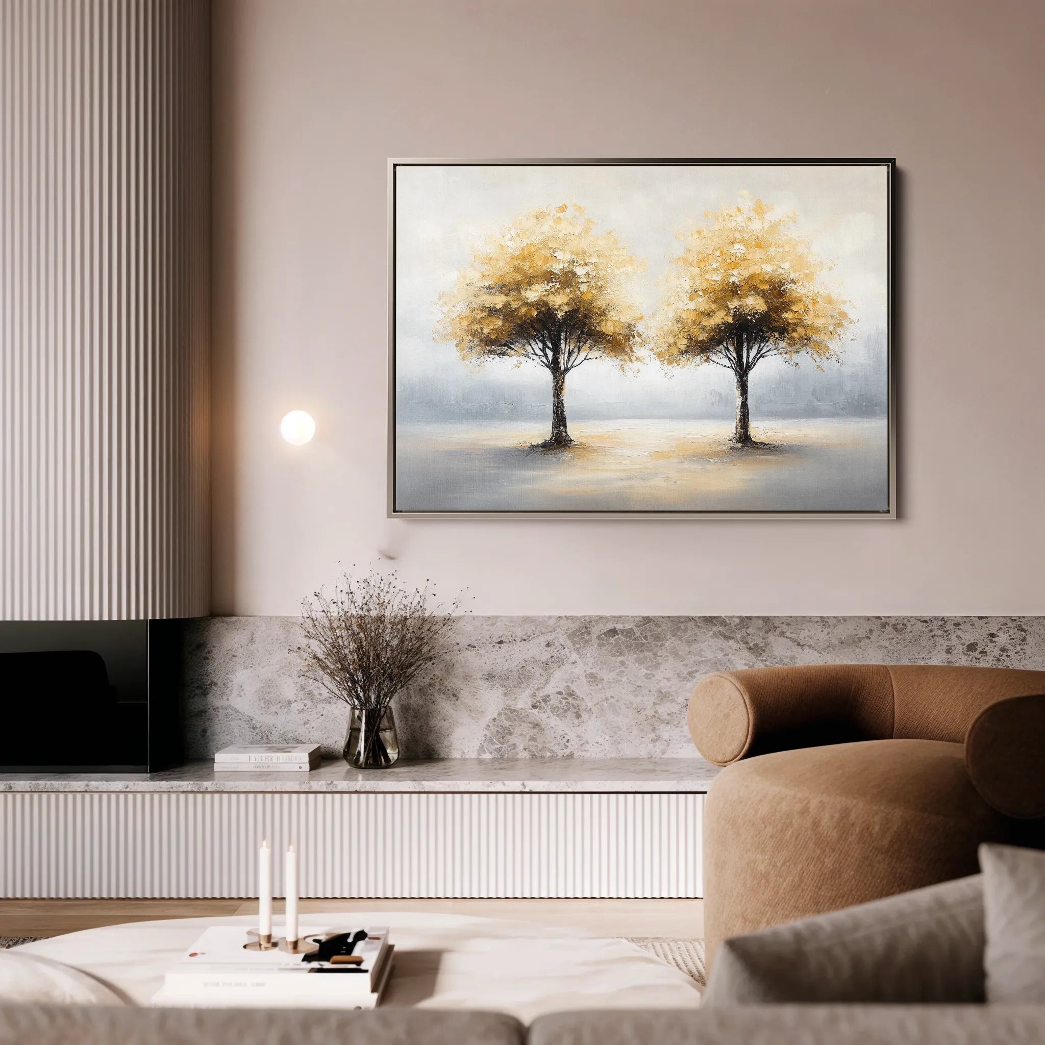 Landscape 173 Canvas Art 60 x 40 cm / Black