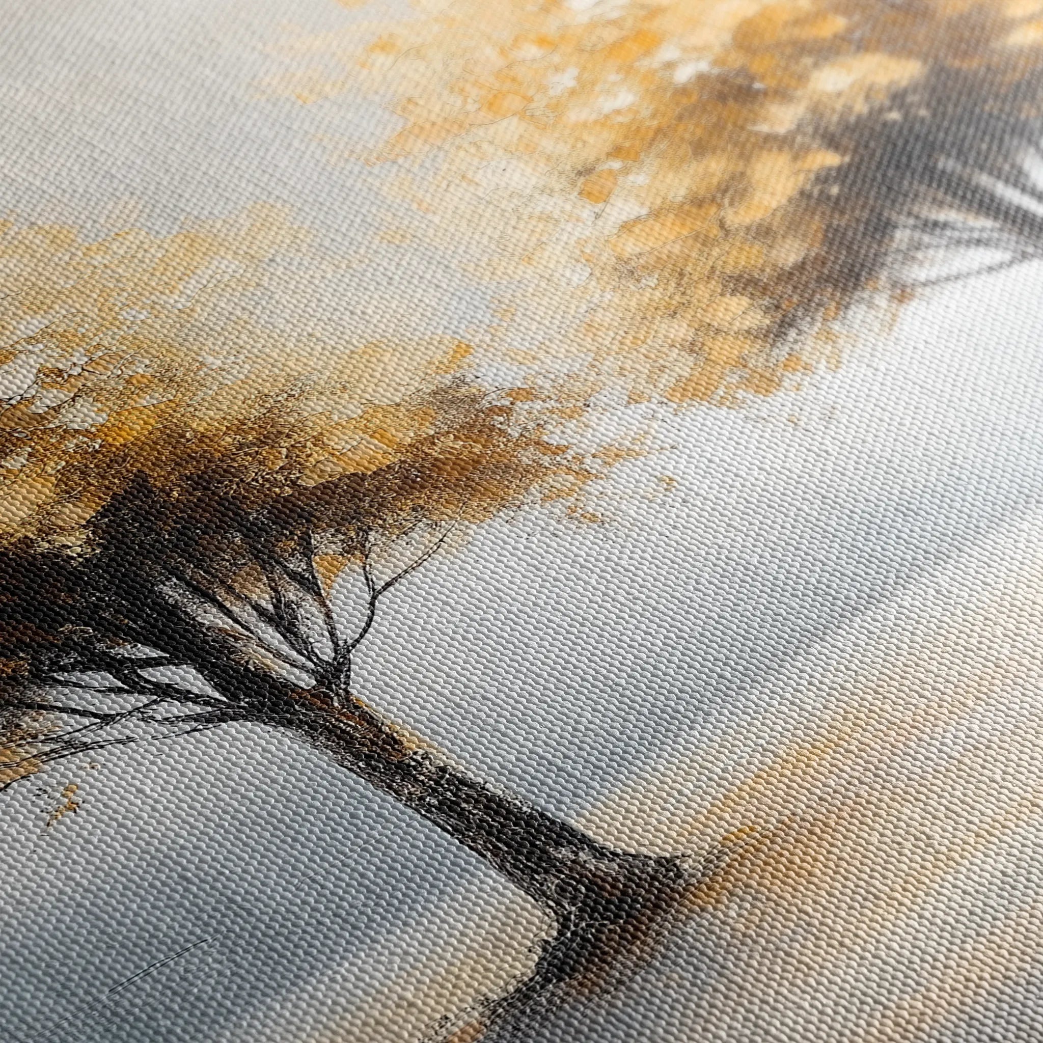 Landscape 173 Canvas Art 60 x 40 cm / Black