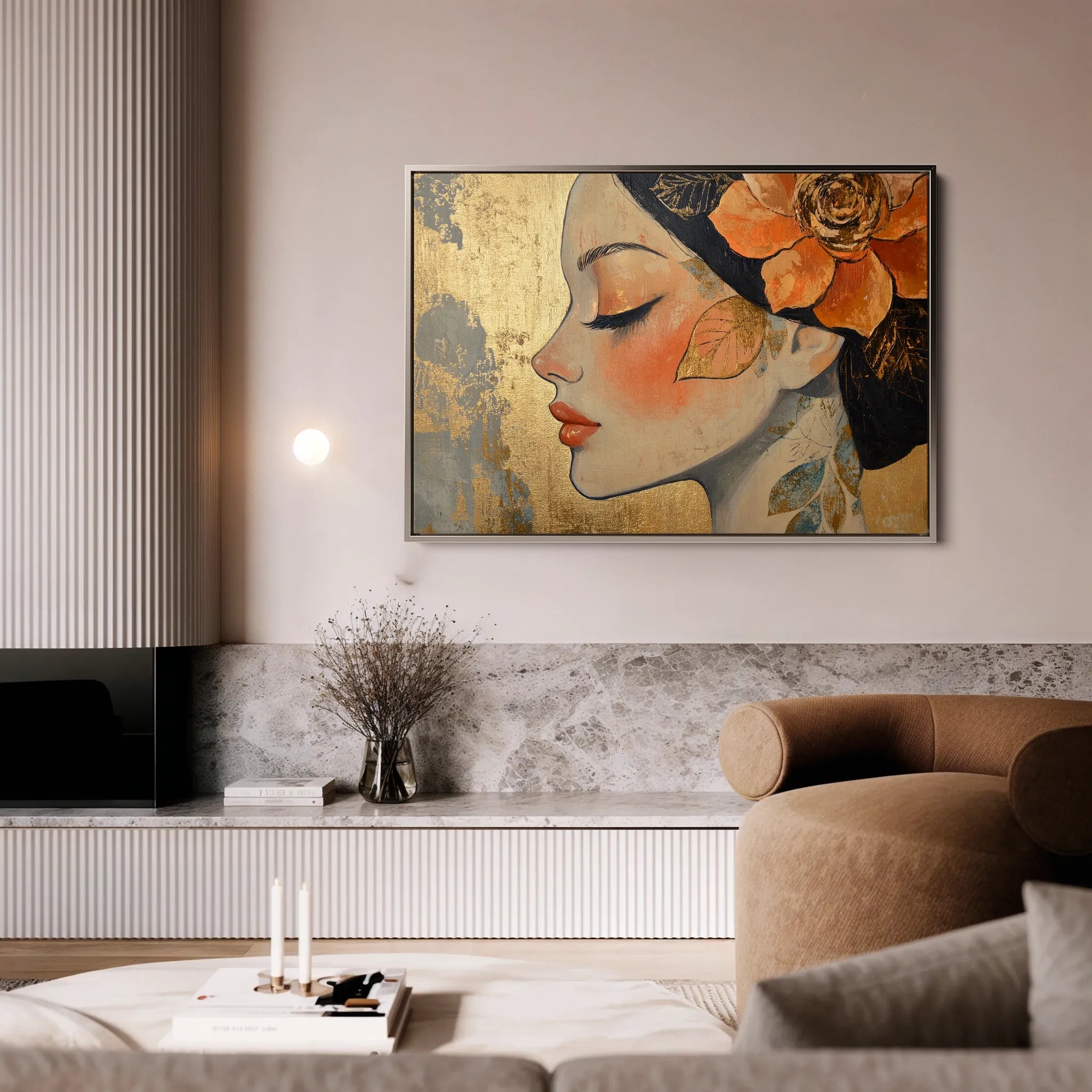 Portrait 173 Canvas Art 60 x 40 cm / Black