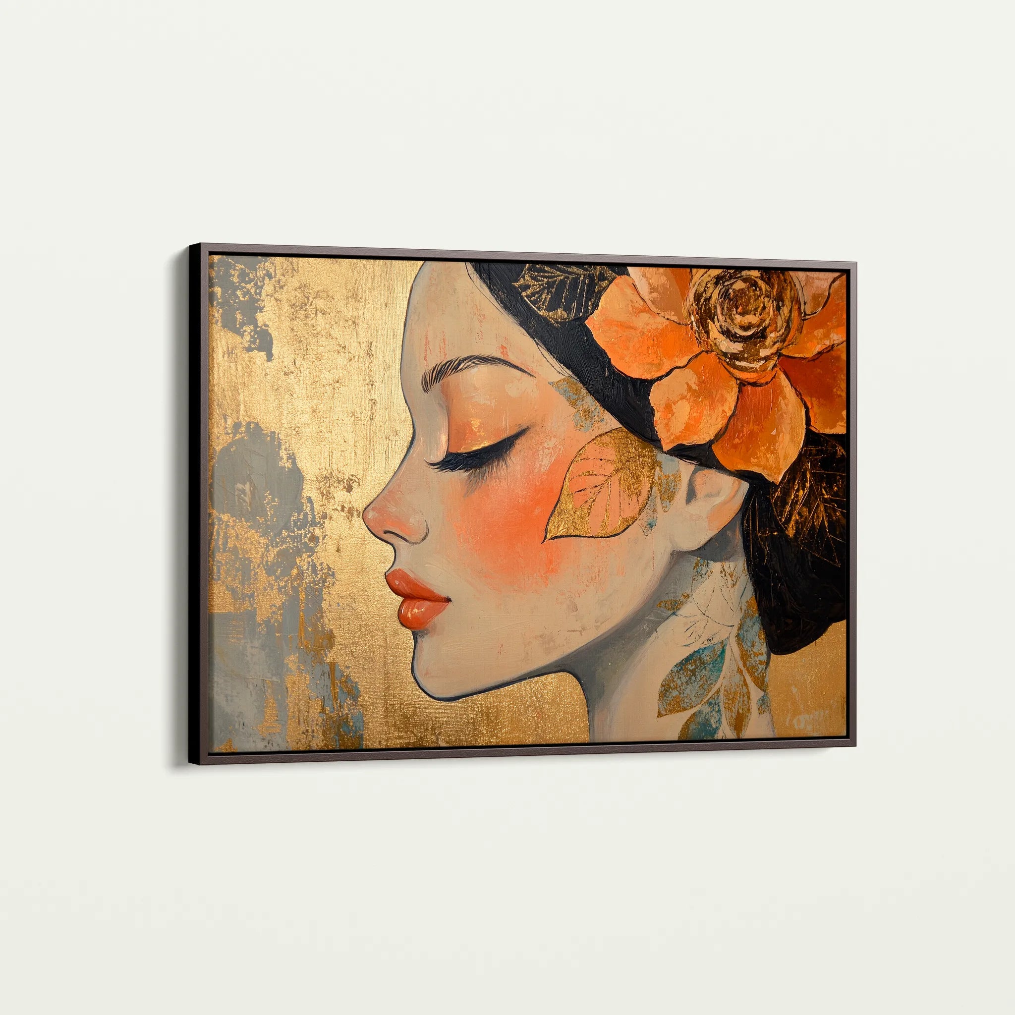 Portrait 173 Canvas Art 60 x 40 cm / Black
