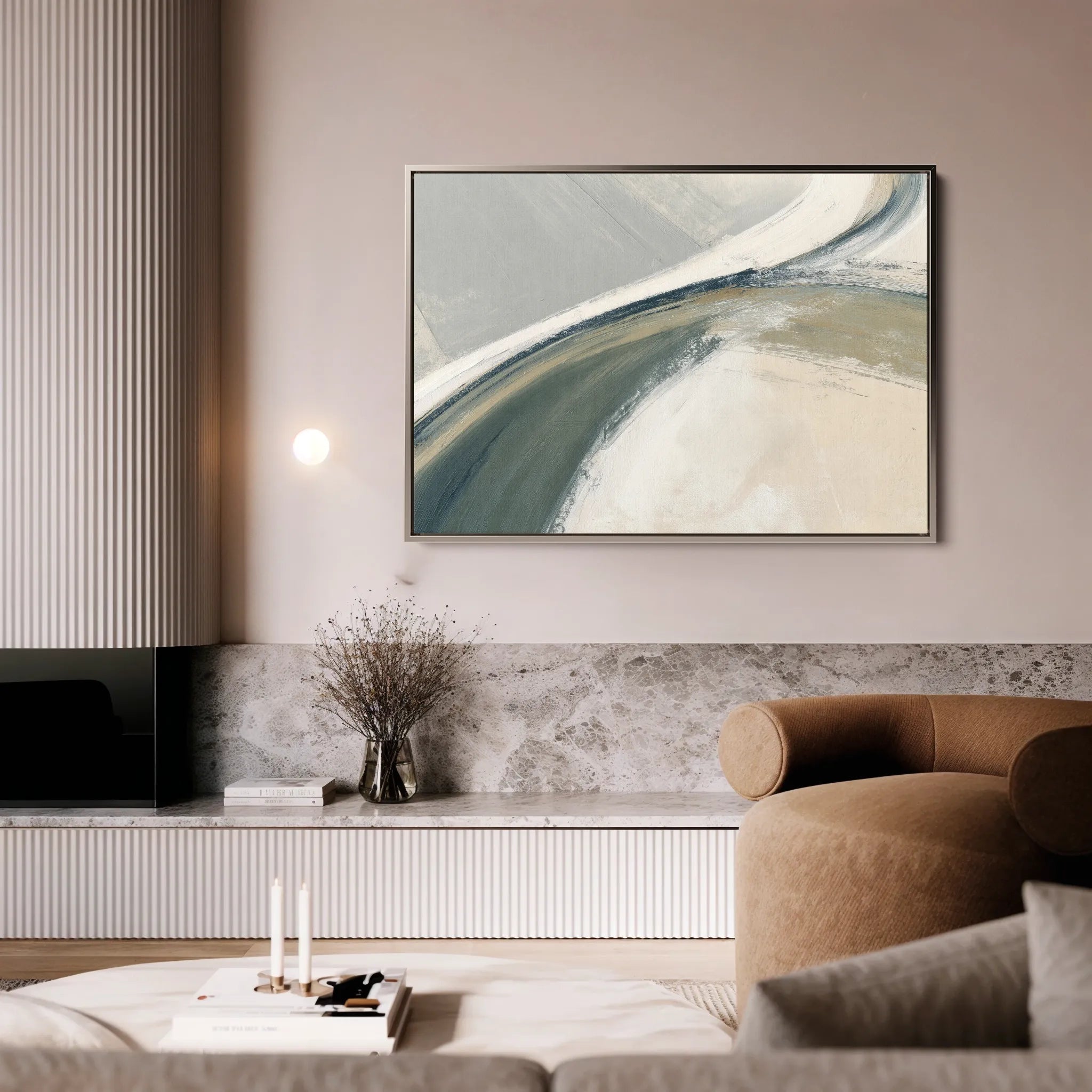Abstract 1736 Canvas Art 60 x 40 cm / Black