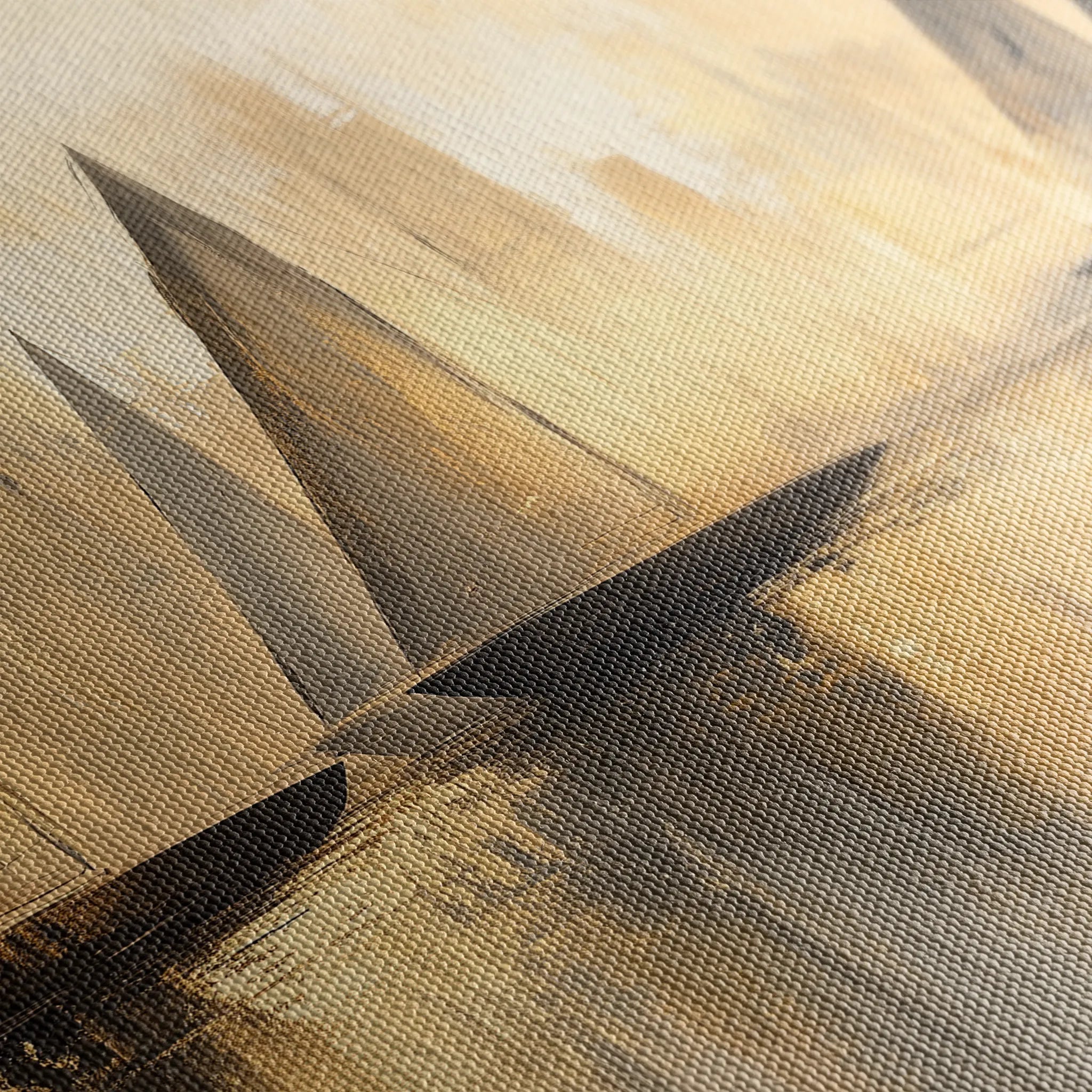 Landscape 174 Canvas Art 60 x 40 cm / Black