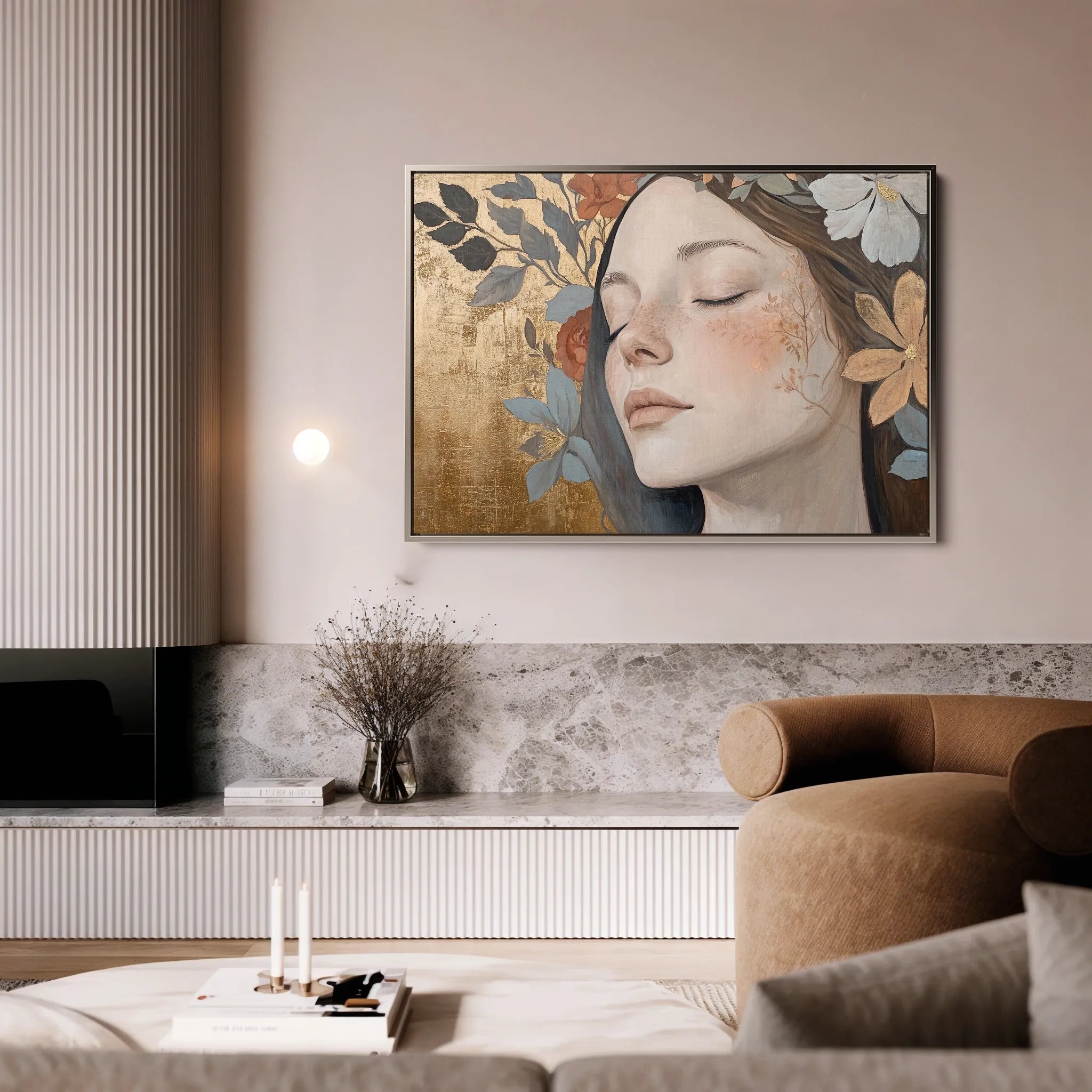 Portrait 174 Canvas Art 60 x 40 cm / Black