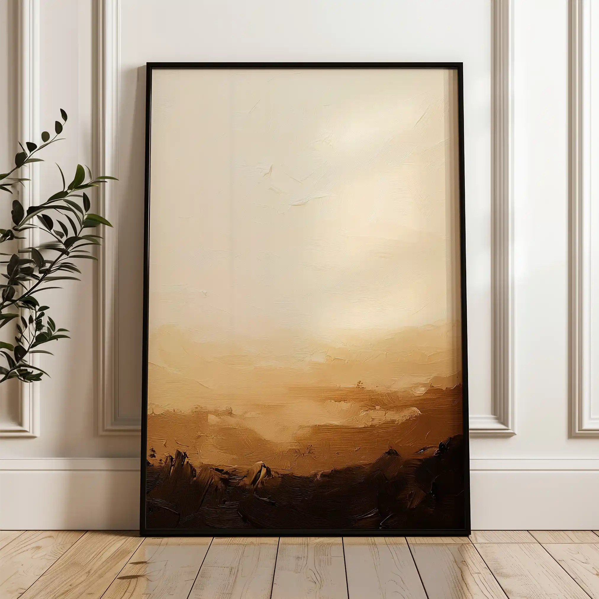 Abstract 1745 Canvas Art 60 x 40 cm / Black