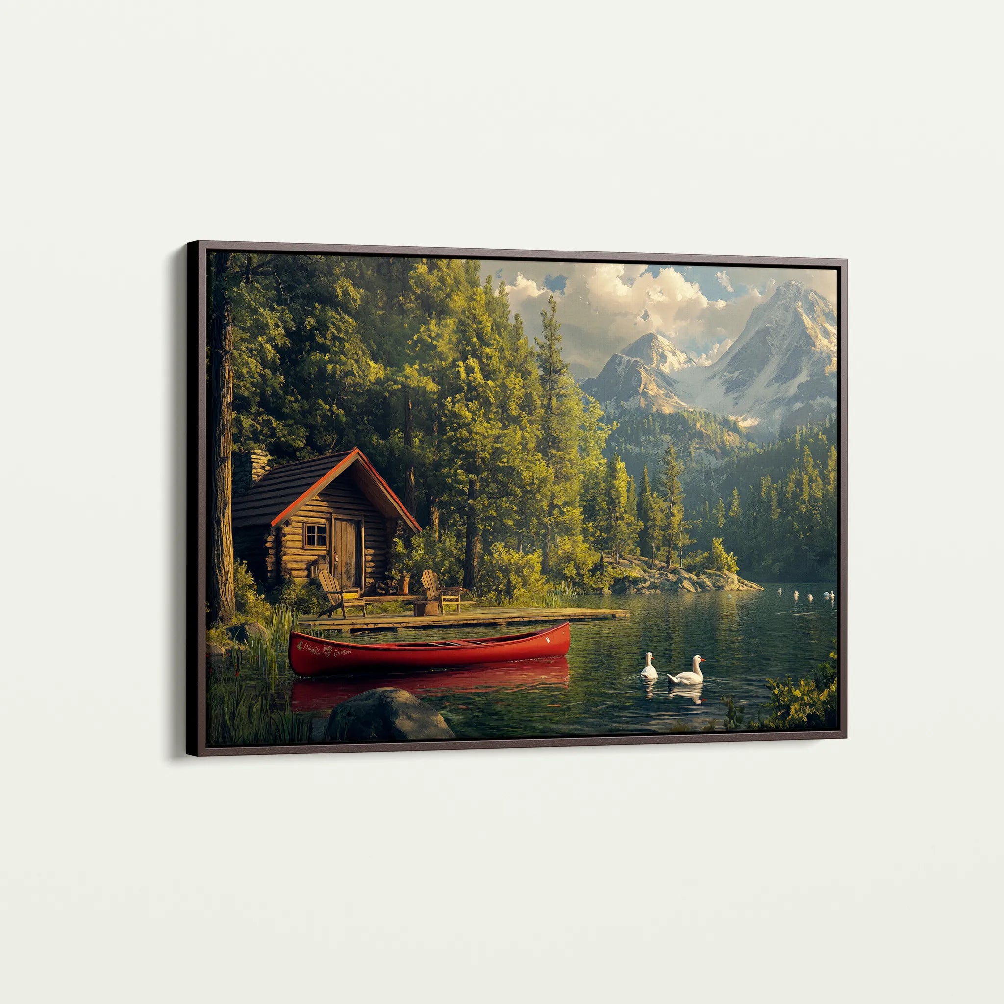 Landscape 175 Canvas Art 60 x 40 cm / Black