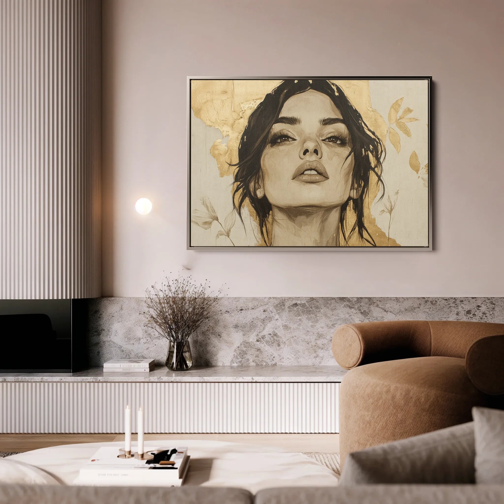 Portrait 175 Canvas Art 60 x 40 cm / Black