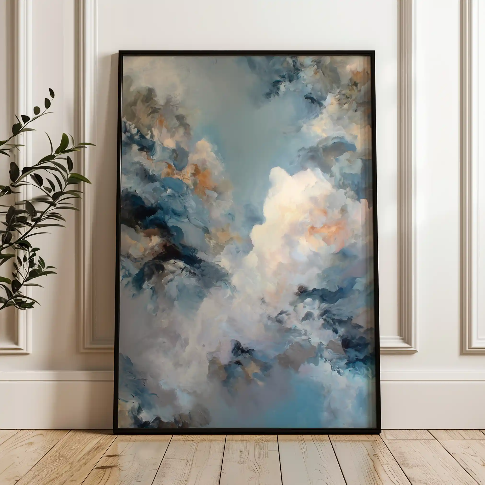 Abstract 1759 Canvas Art 60 x 40 cm / Black